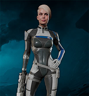 Lieutenant Cora Harper Mass Effect Andromeda