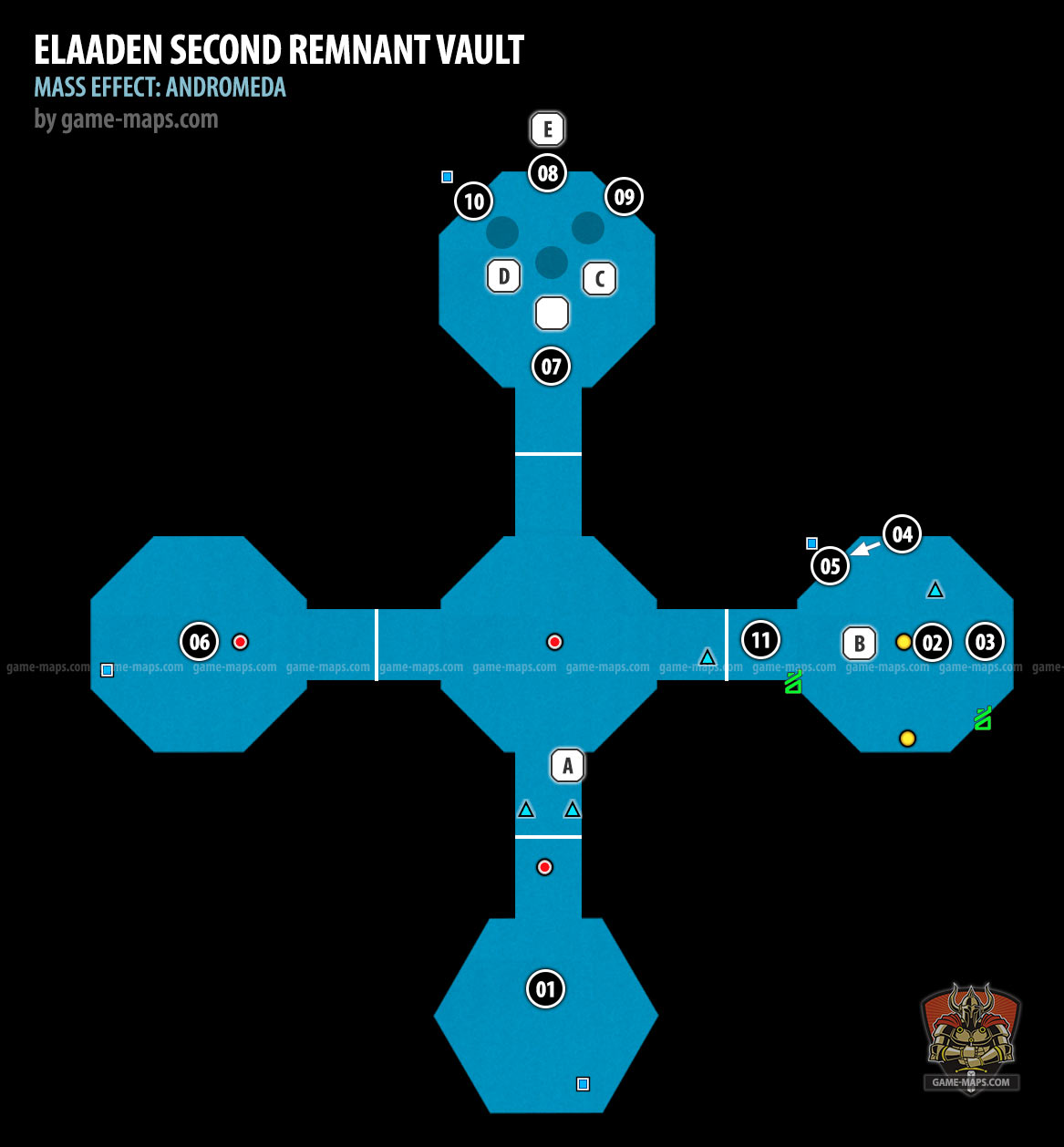 Elaaden Second Remnant Vault map for Mass Effect Andromeda