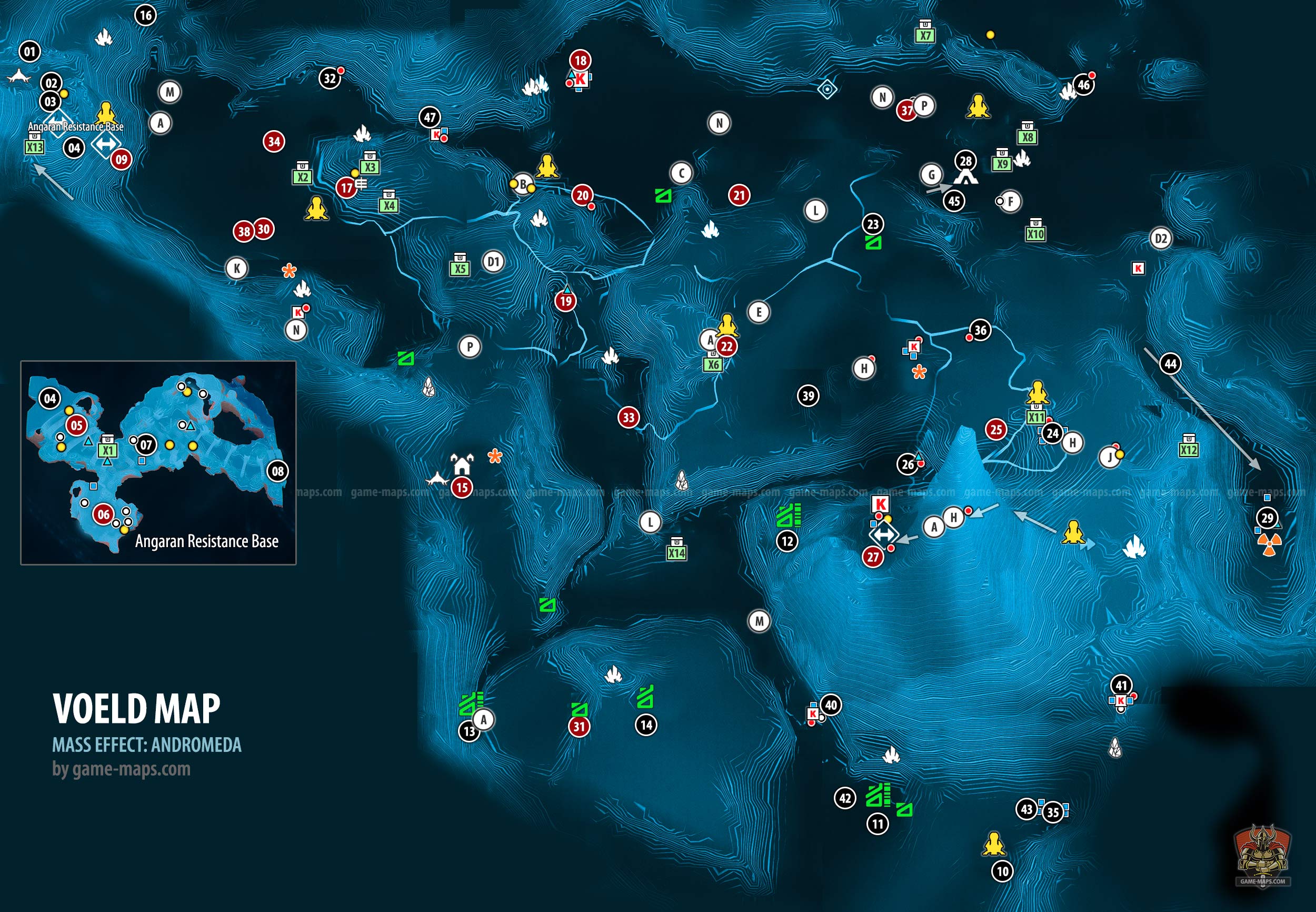 Mass Effect Andromeda Map Icons Maping Resources 