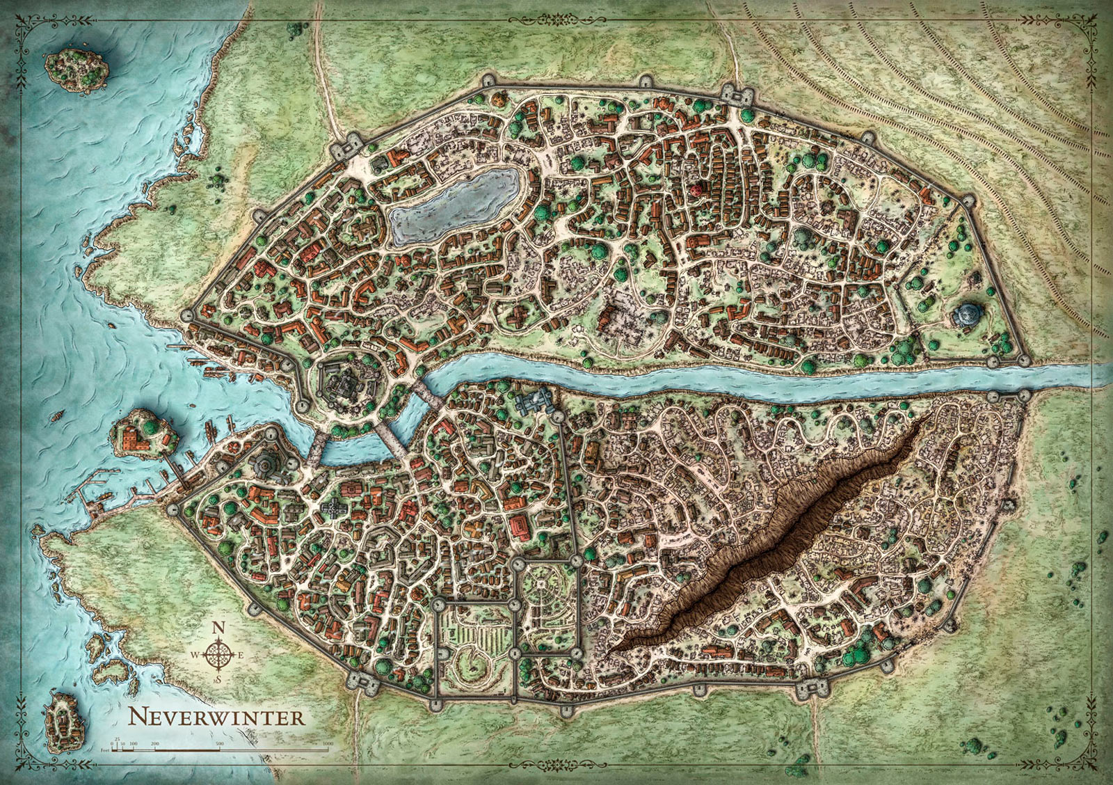 Neverwinter Map by Mike Schley
