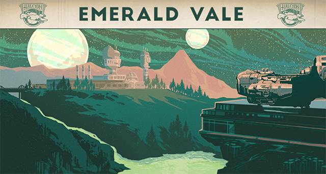 Emerald Vale Region on Terra 2 Planet in The Outer Worlds