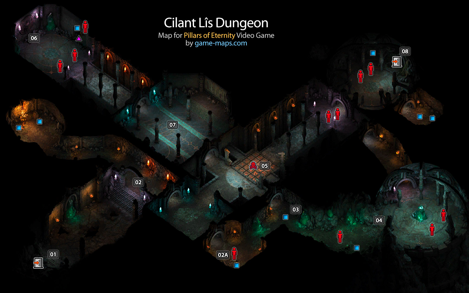 Cilant Lis Dungeon Map- Pillars of Eternity