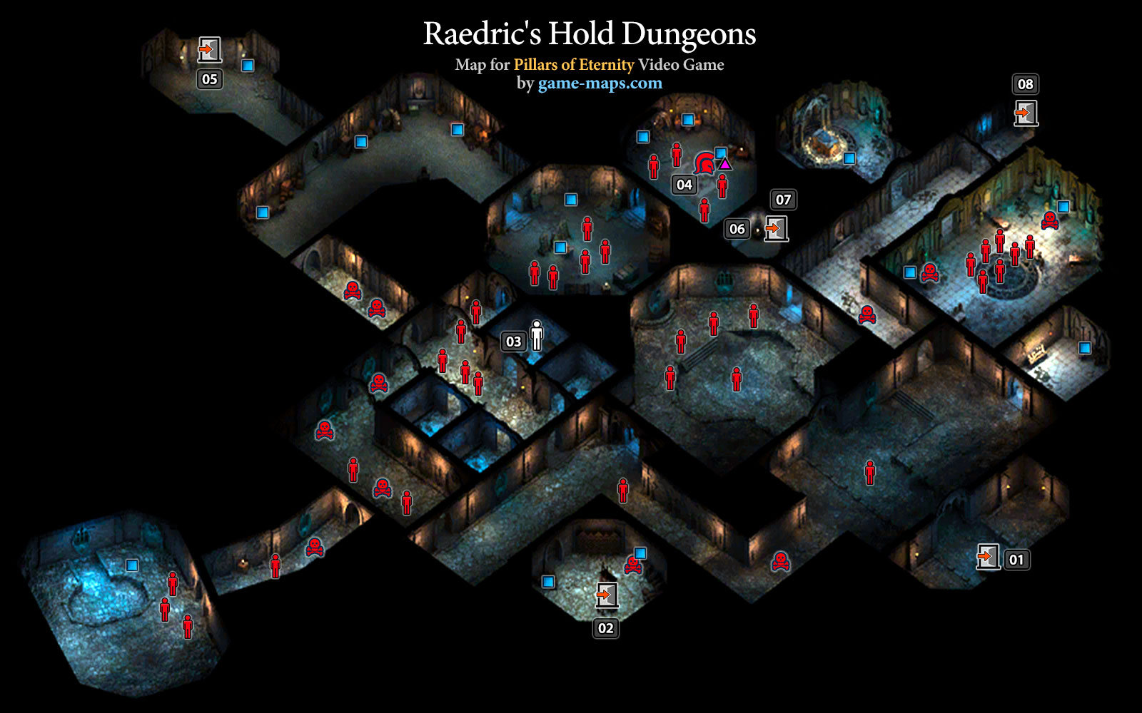 Raedrics Hold Dungeons Map - Pillars of Eternity