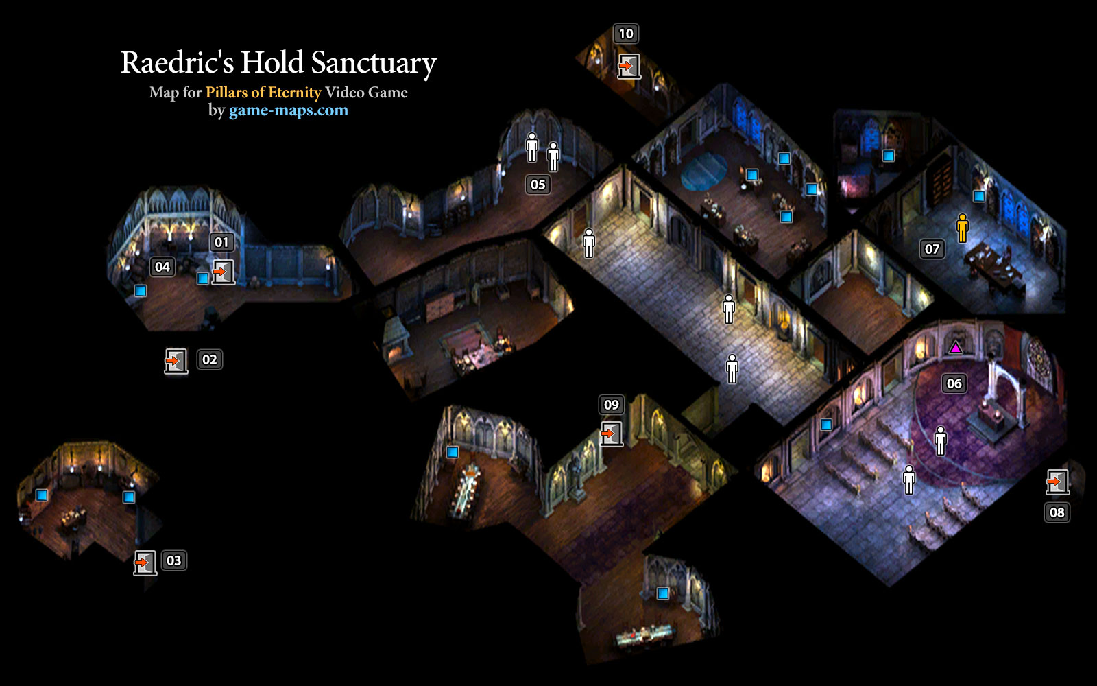 Raedrics Hold Sanctuary Map - Pillars of Eternity