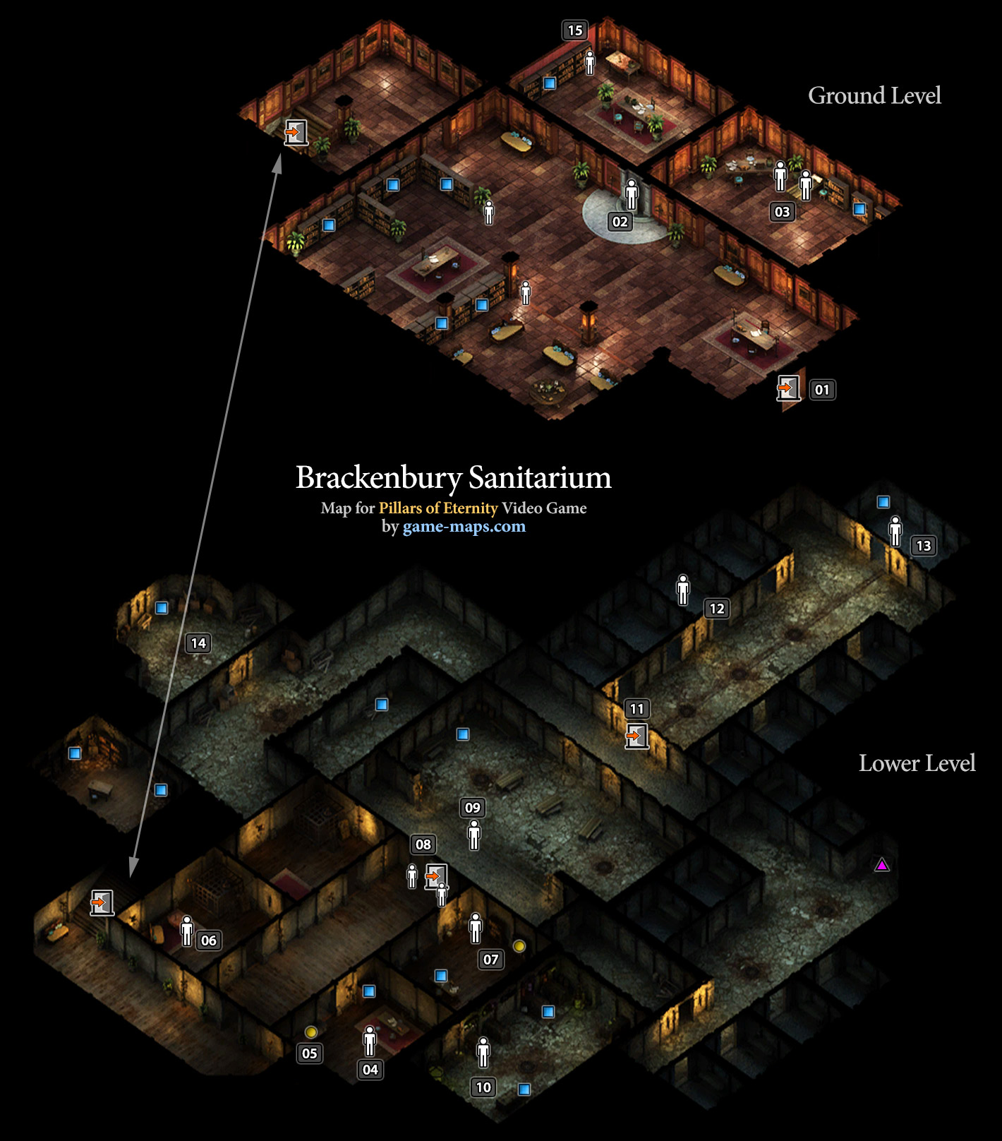 Brackenbury Sanitarium - Defiance Bay - Pillars of Eternity | game-maps.com