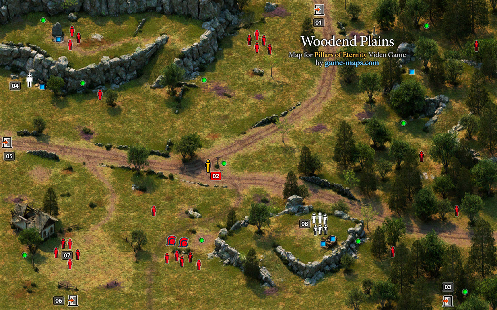 Woodend Plains Map - Pillars of Eternity
