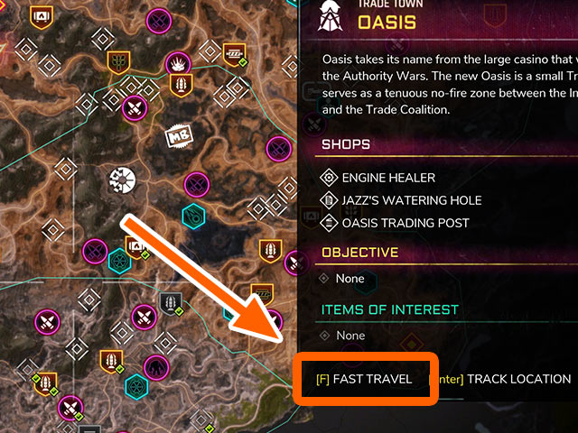 Fast travel in Rage 2