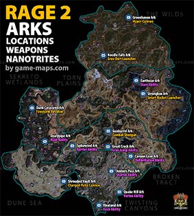 Rage 2 Arks: Locations, Weapons and Nanotrites