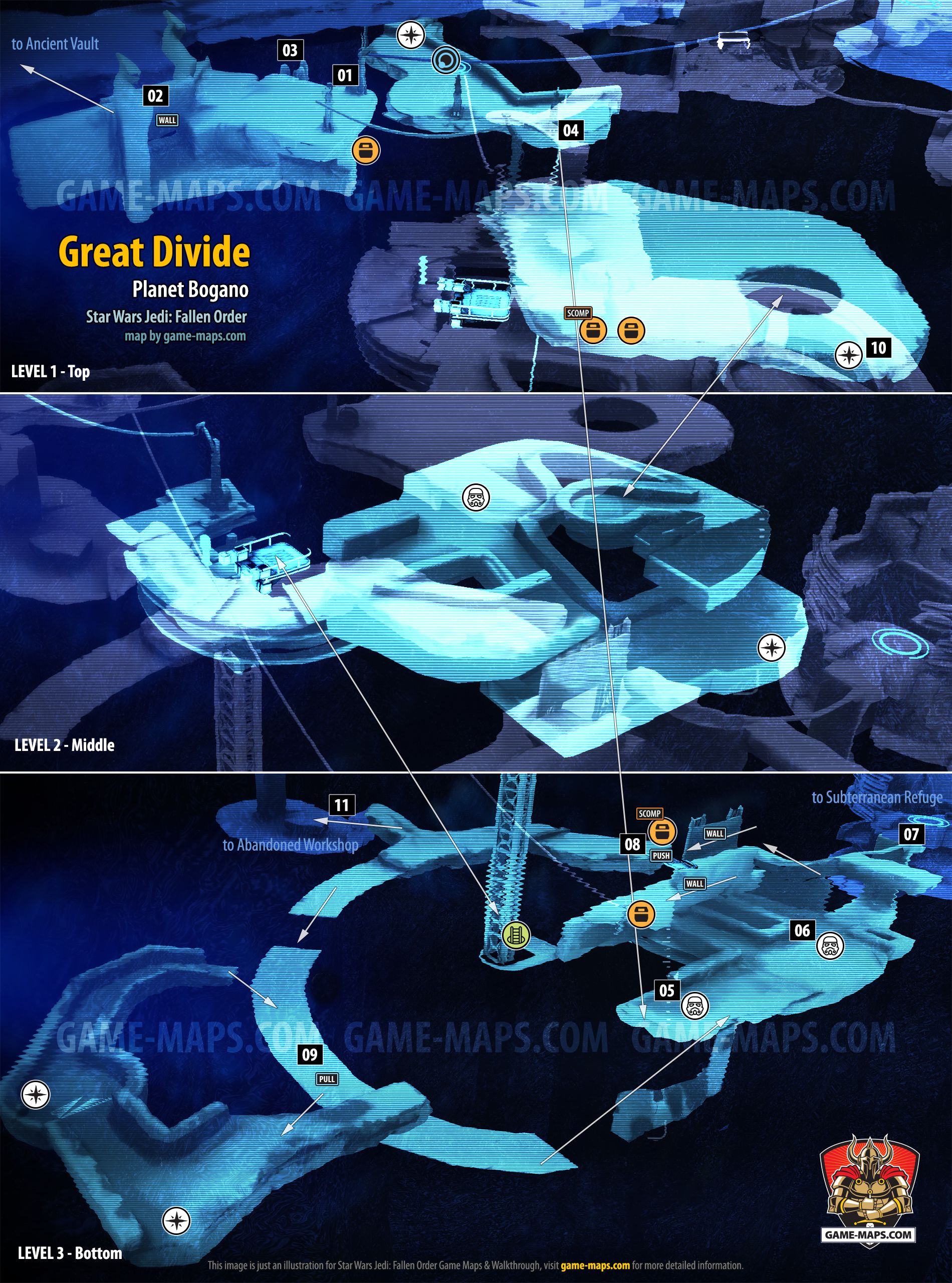 Great Divide Map Star Wars Jedi: Fallen Order