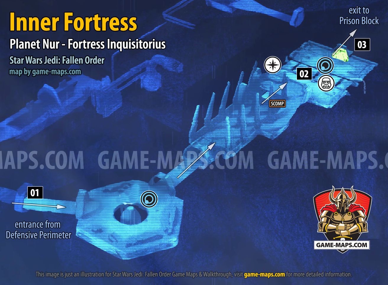 Inner Fortress Map Star Wars Jedi: Fallen Order