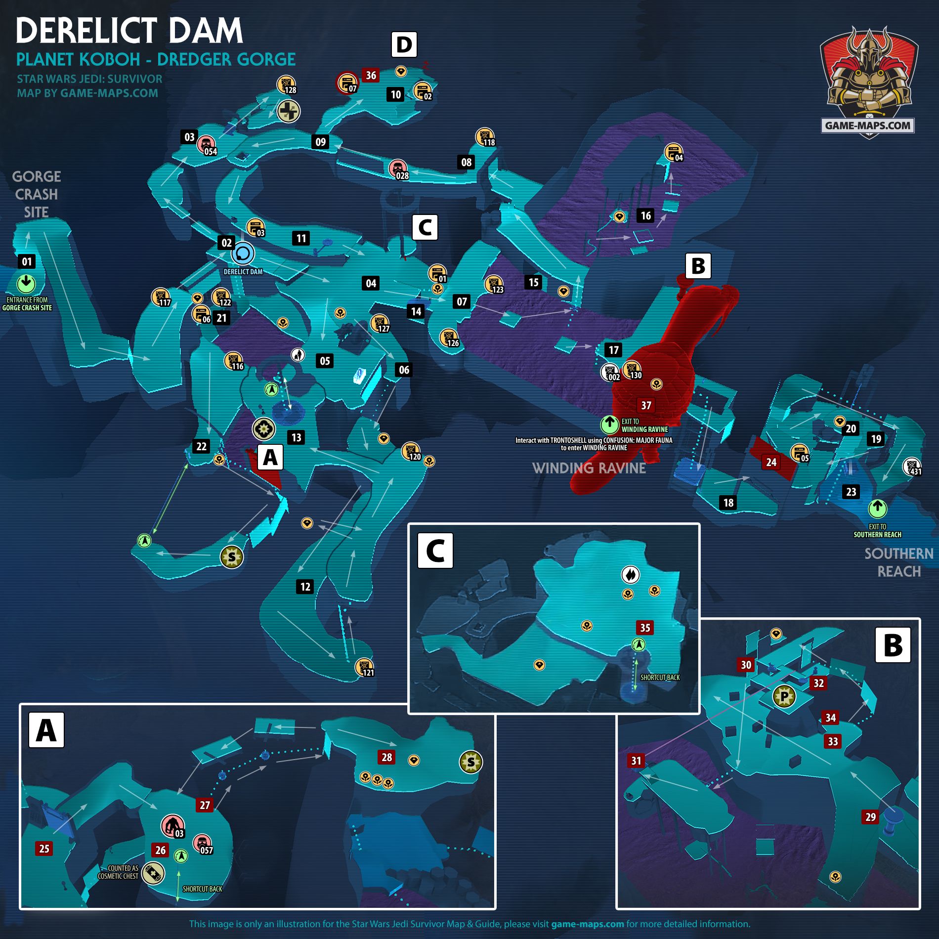 Derelict Dam Map Koboh Planet for Star Wars Jedi Survivor