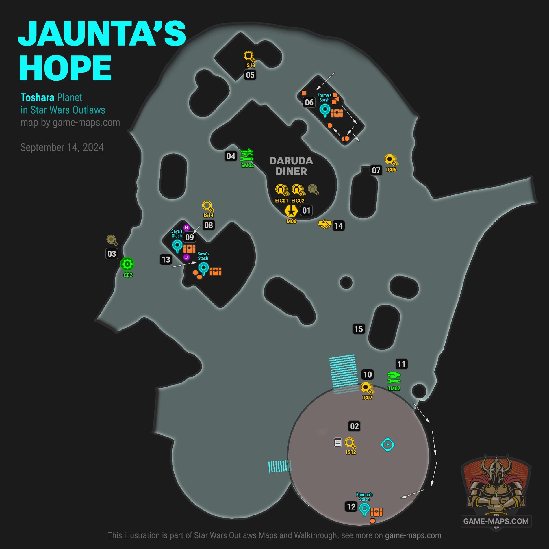 Jaunta's Hope Map Star Wars Outlaws