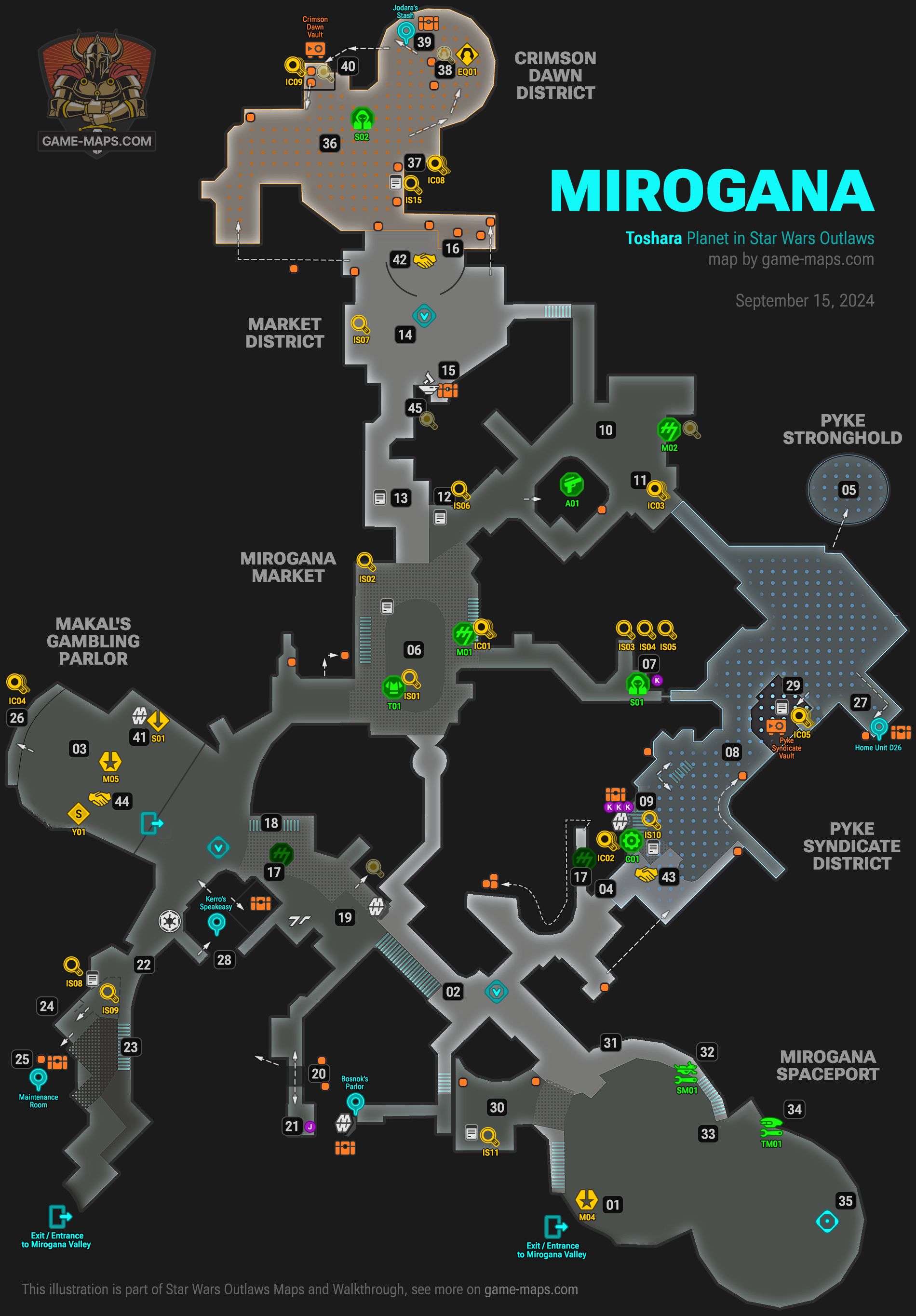 Mirogana Map Star Wars Outlaws