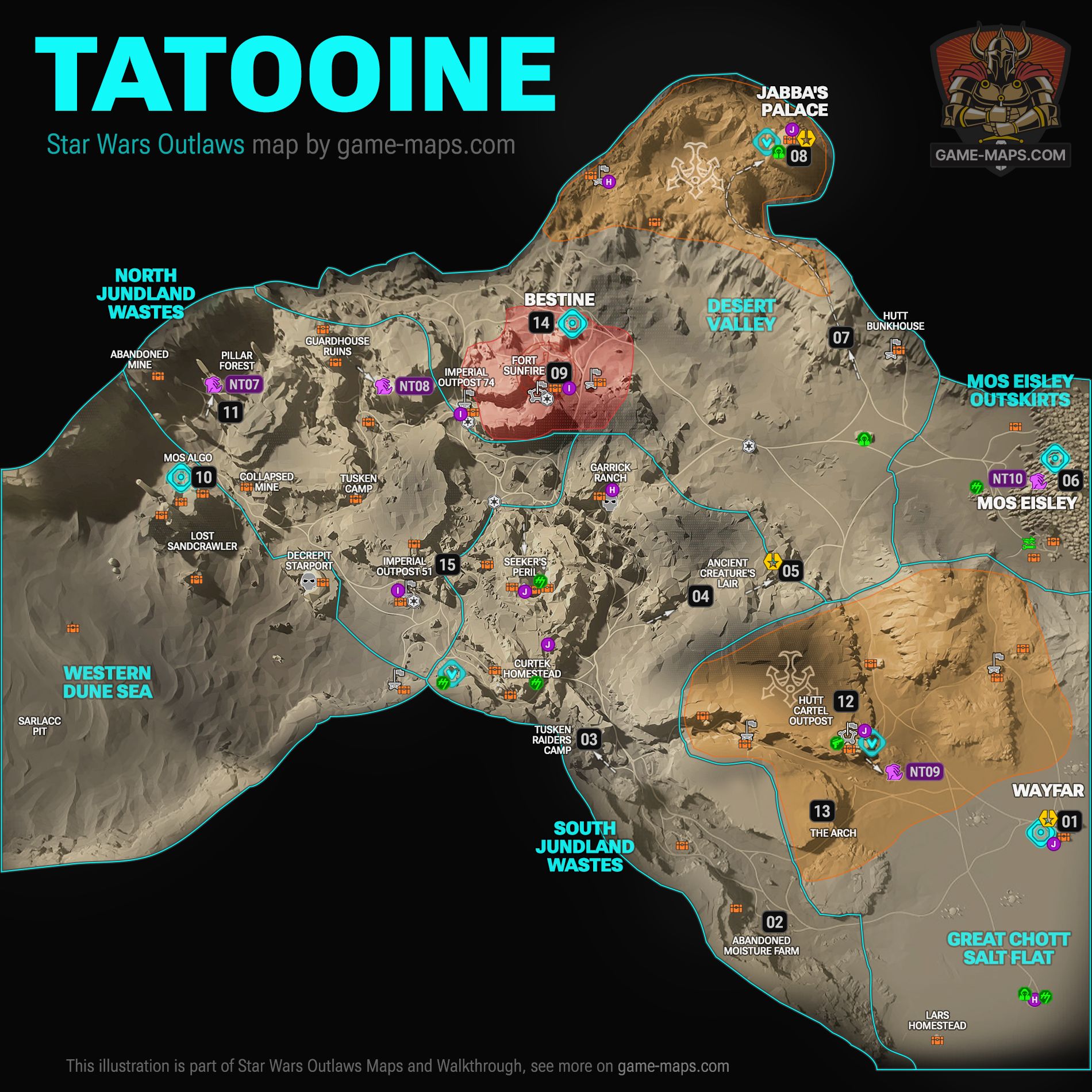 Tatooine Map | Star Wars Outlaws