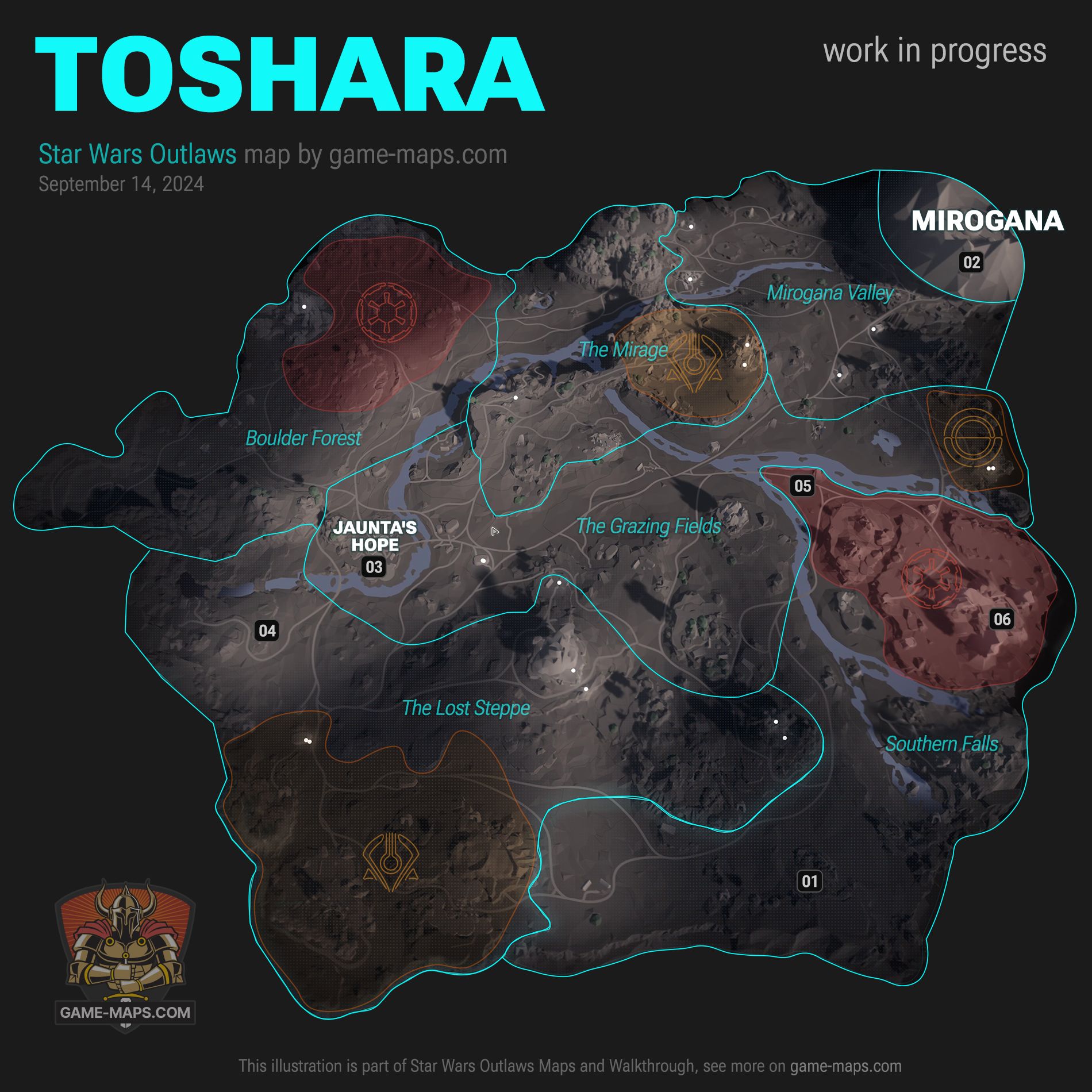 Toshara Star Wars Outlaws Map