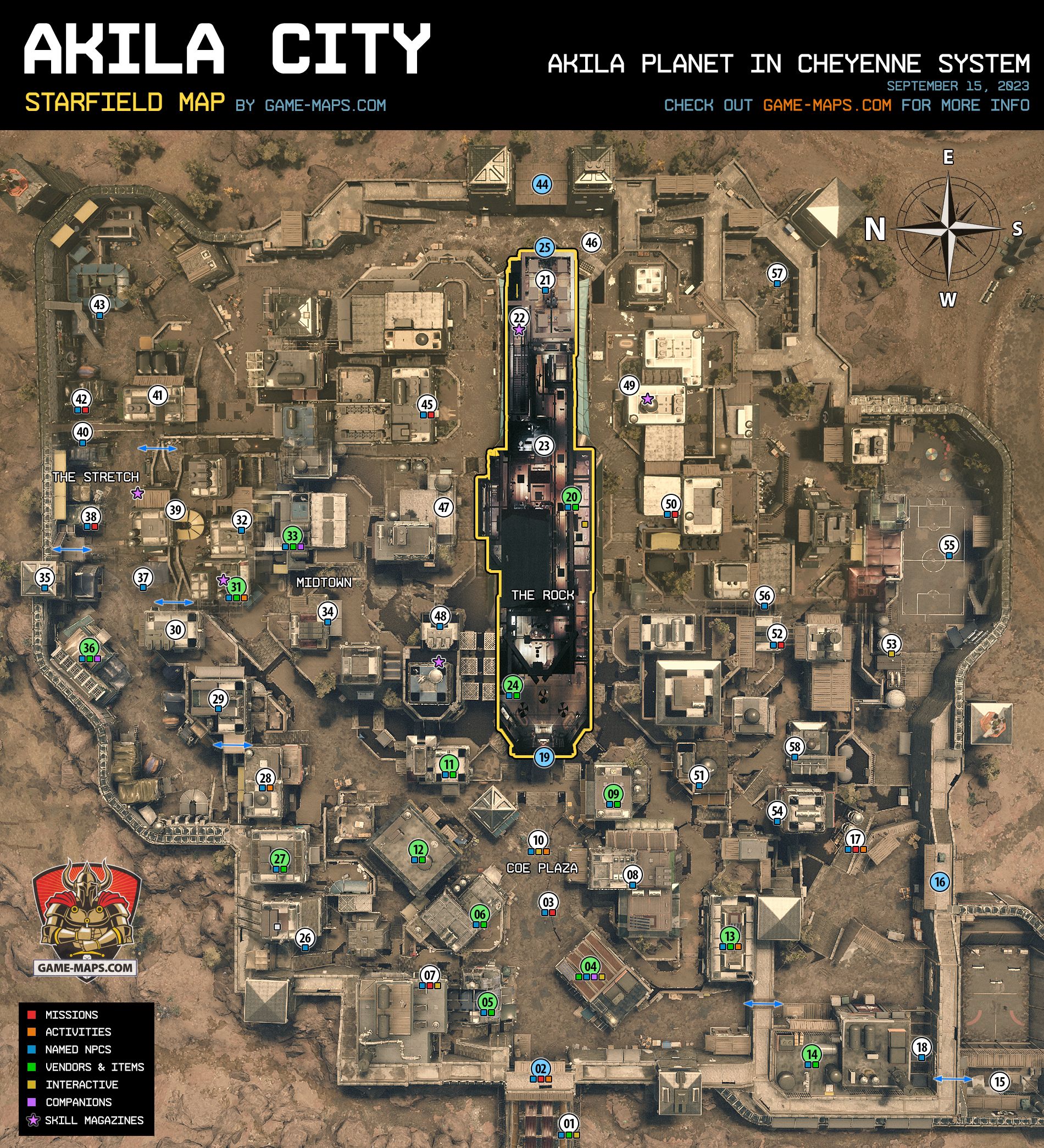 Akila City Map Starfield