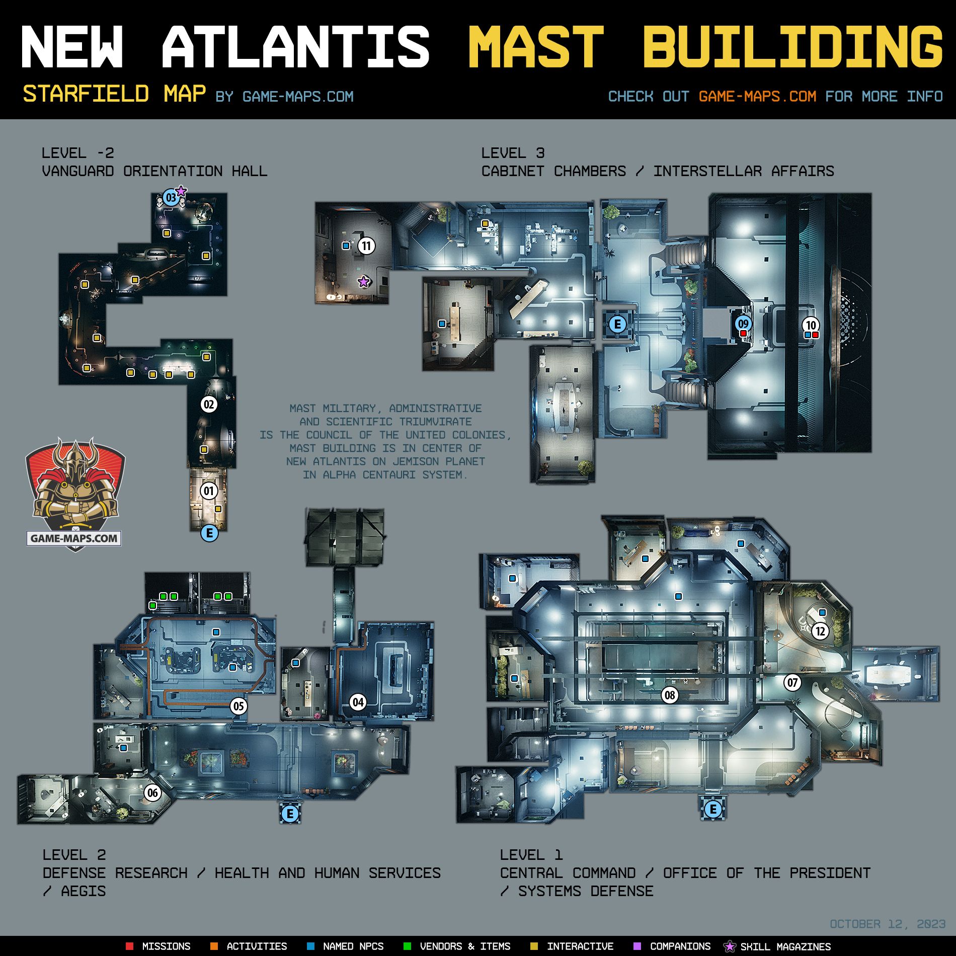 MAST Builiding Map in Starfield