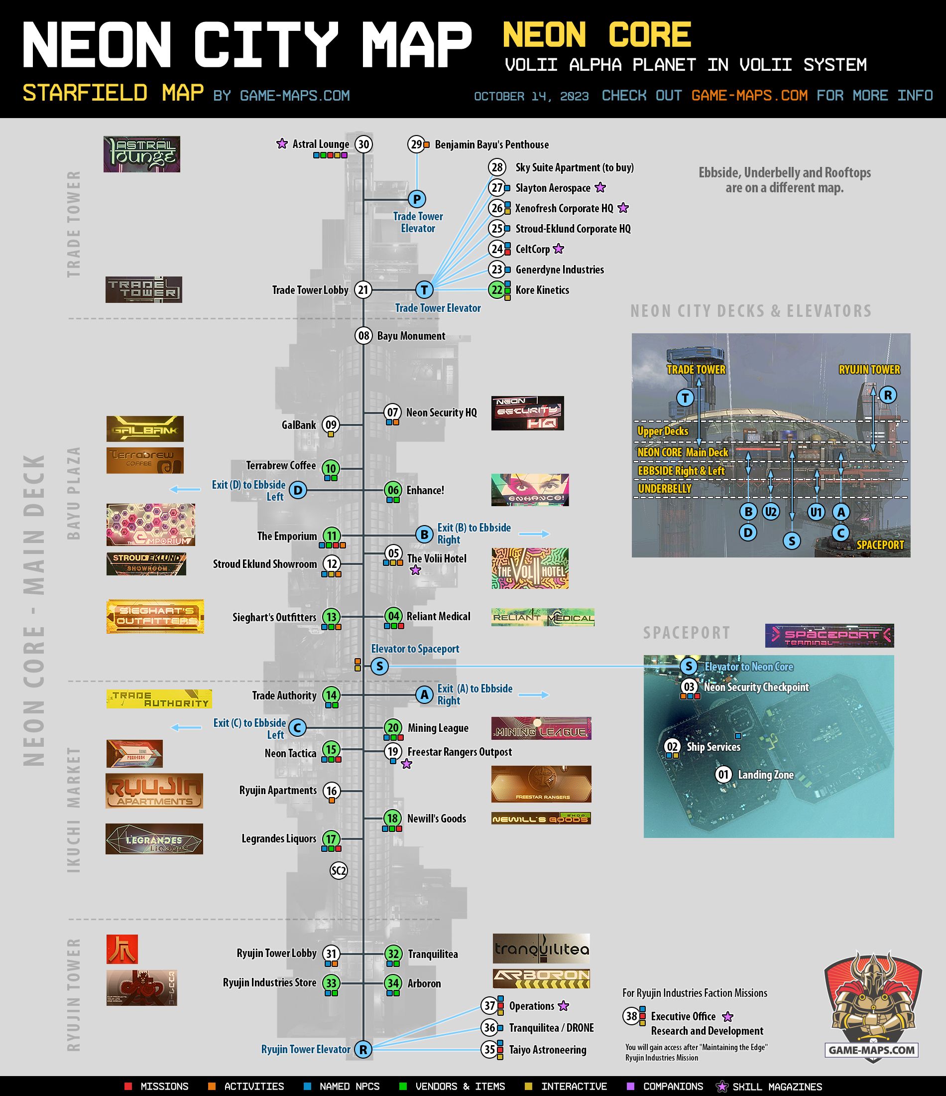 Neon City Map