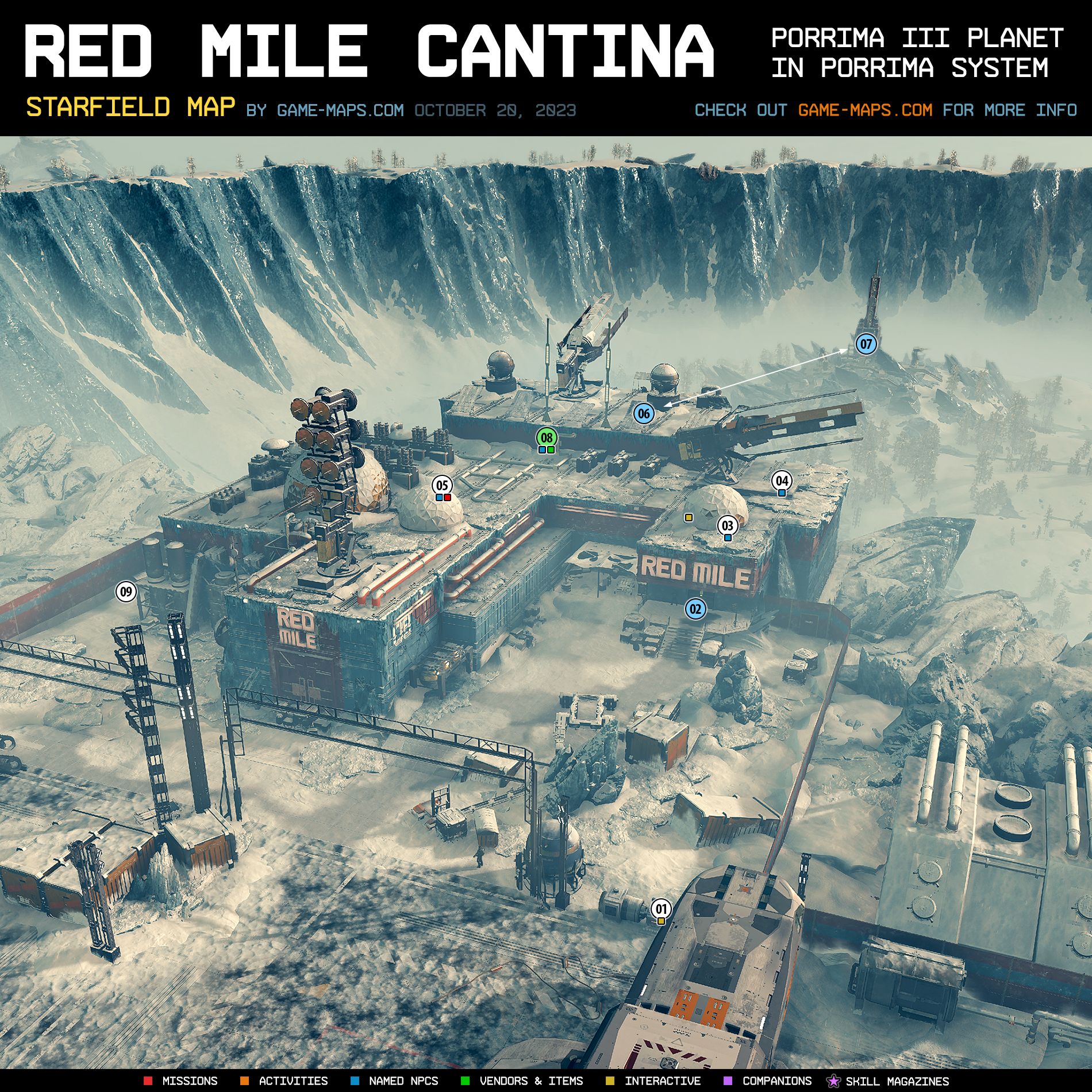 Red Mile Cantina Map Starfield