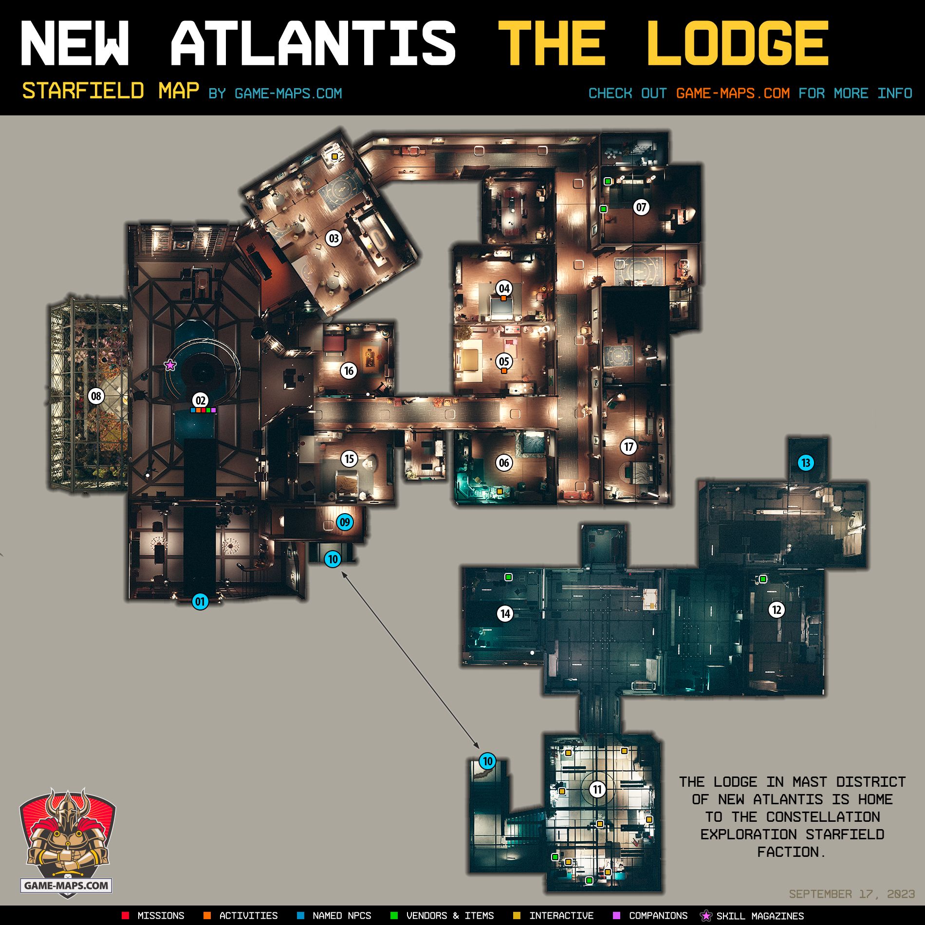 The Lodge Map in Starfield The Lodge Map in Starfield