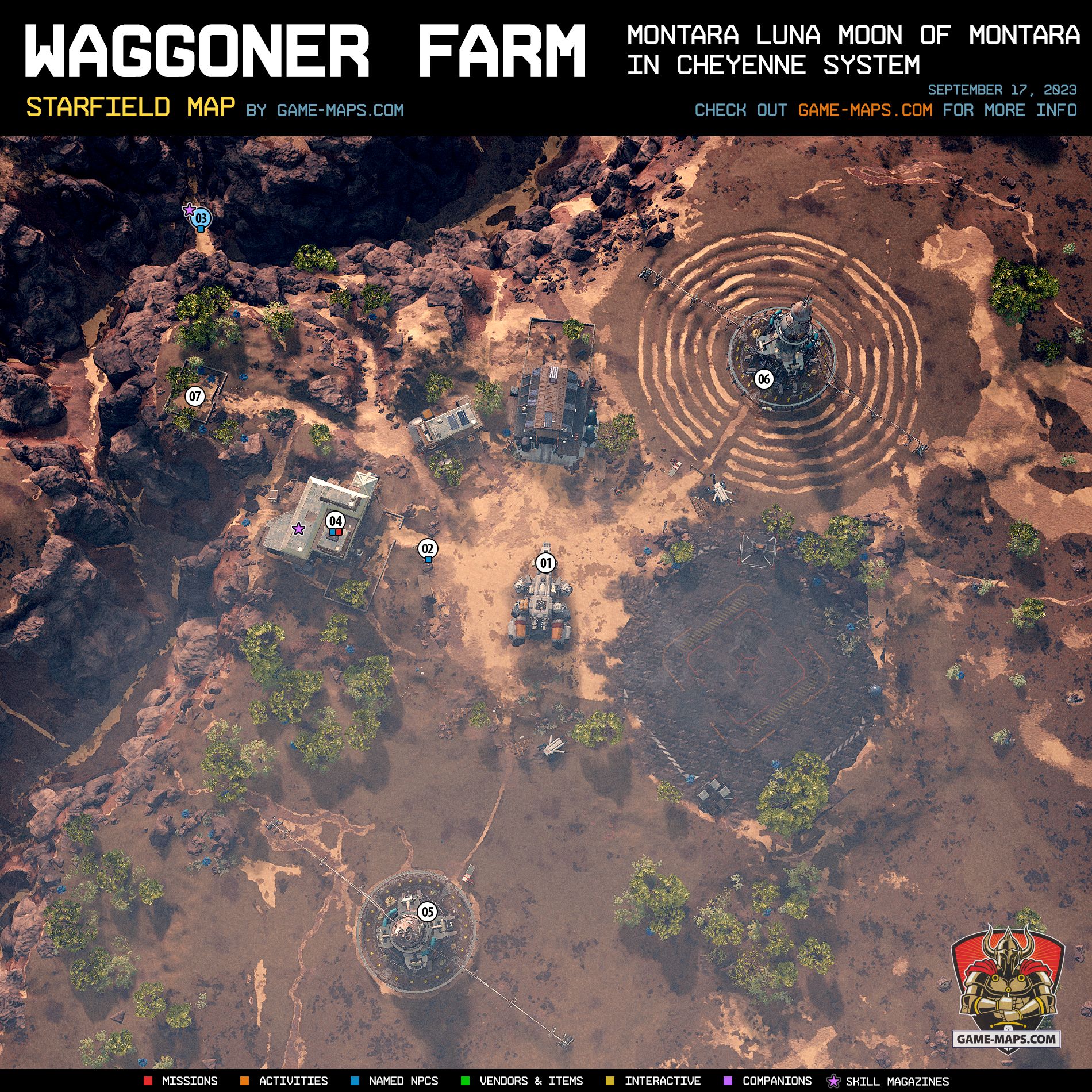 Waggoner Farm Map Starfield