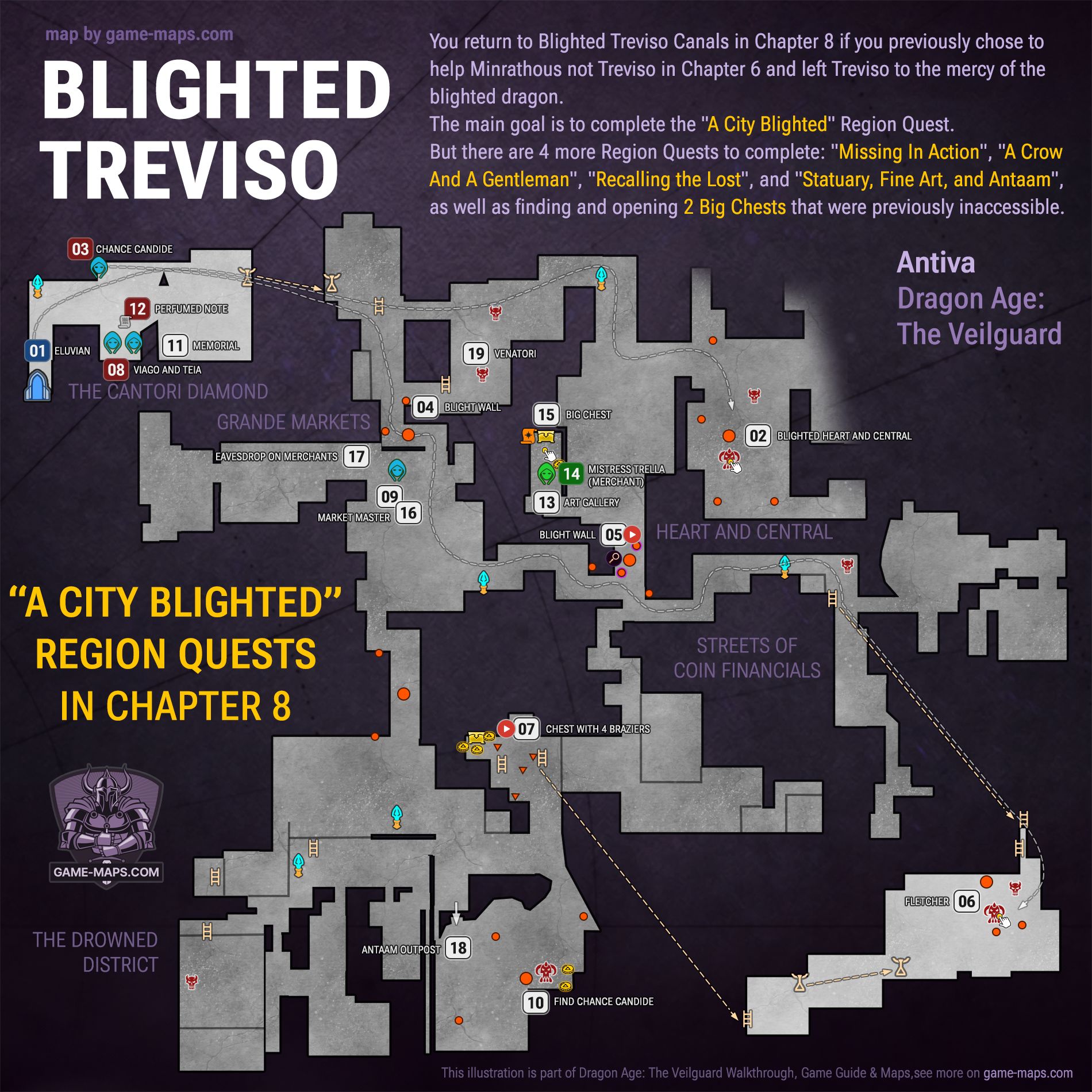 Blighted Treviso Map - A City Blighted - Dragon Age Veilguard