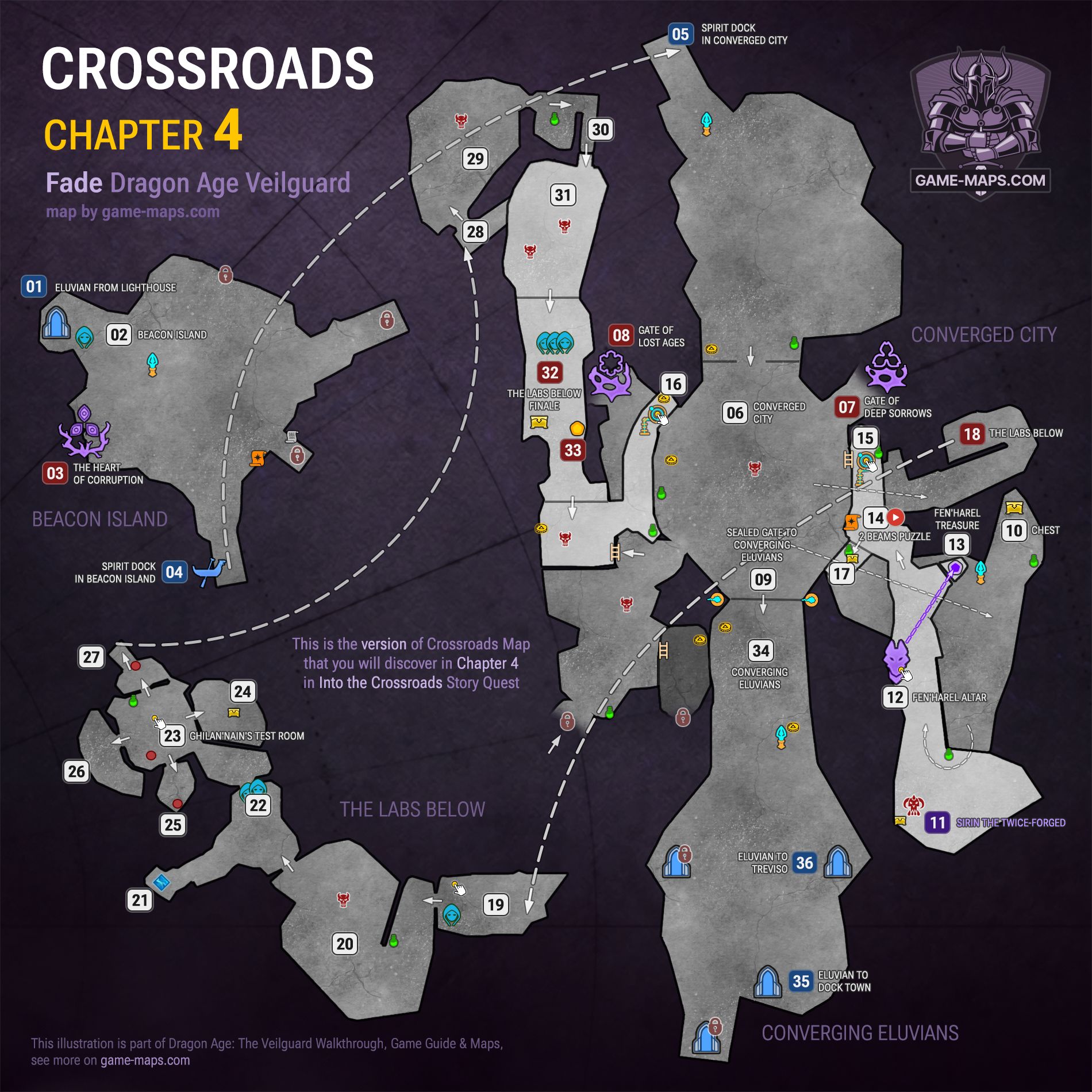 Crossroads: Converged City Dragon Age Veilguard Map - Into the Crossroads Quest - Chapter 4: Fade