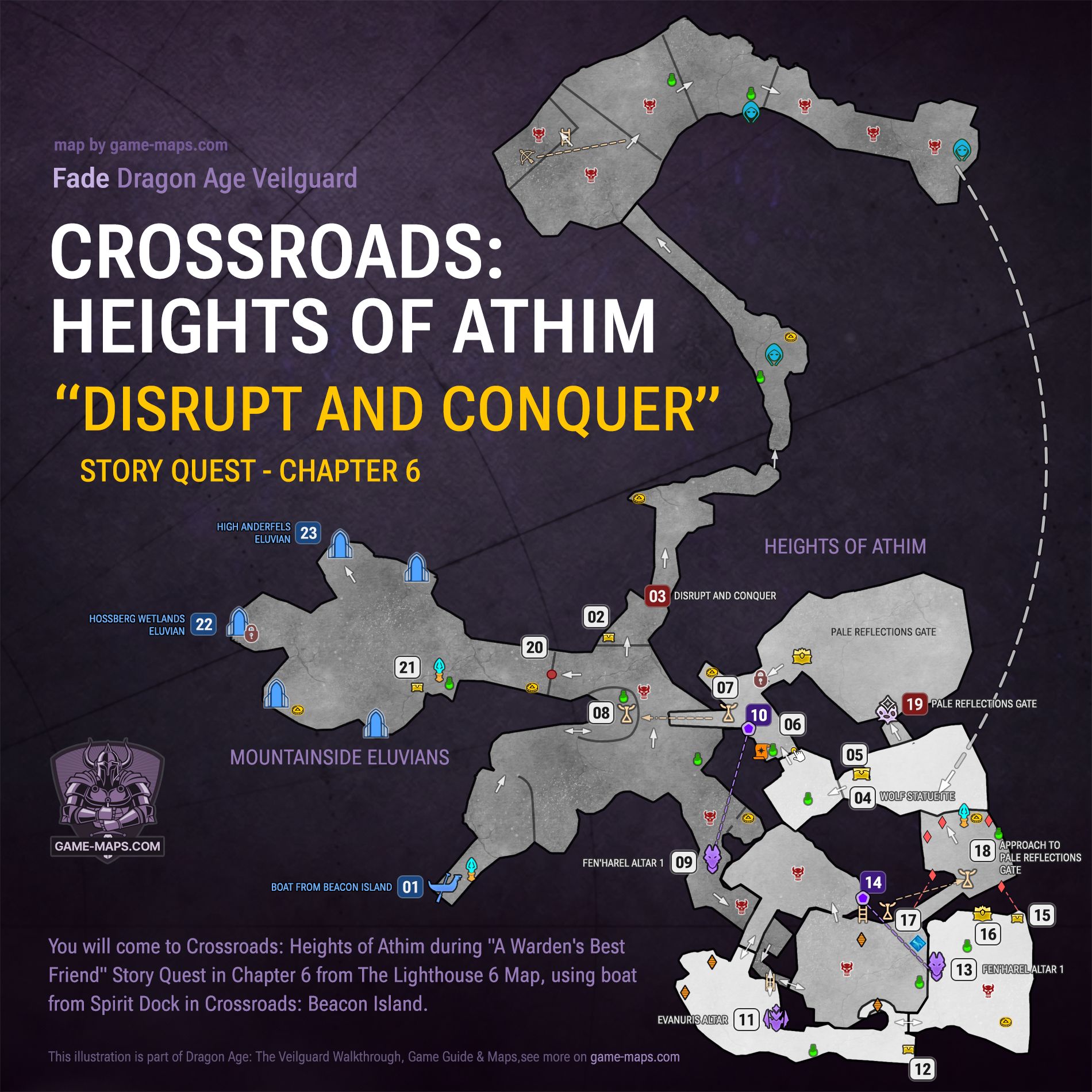 Heights of Athim Map Crossroads Dragon Age Veilguard - Chapter 6: Fade