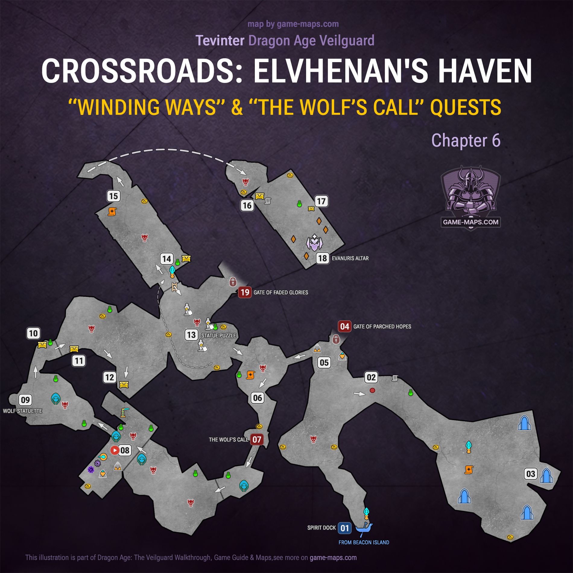 Crossroads: Elvhenan's Haven - Dragon Age Veilguard Map - Winding Ways ...