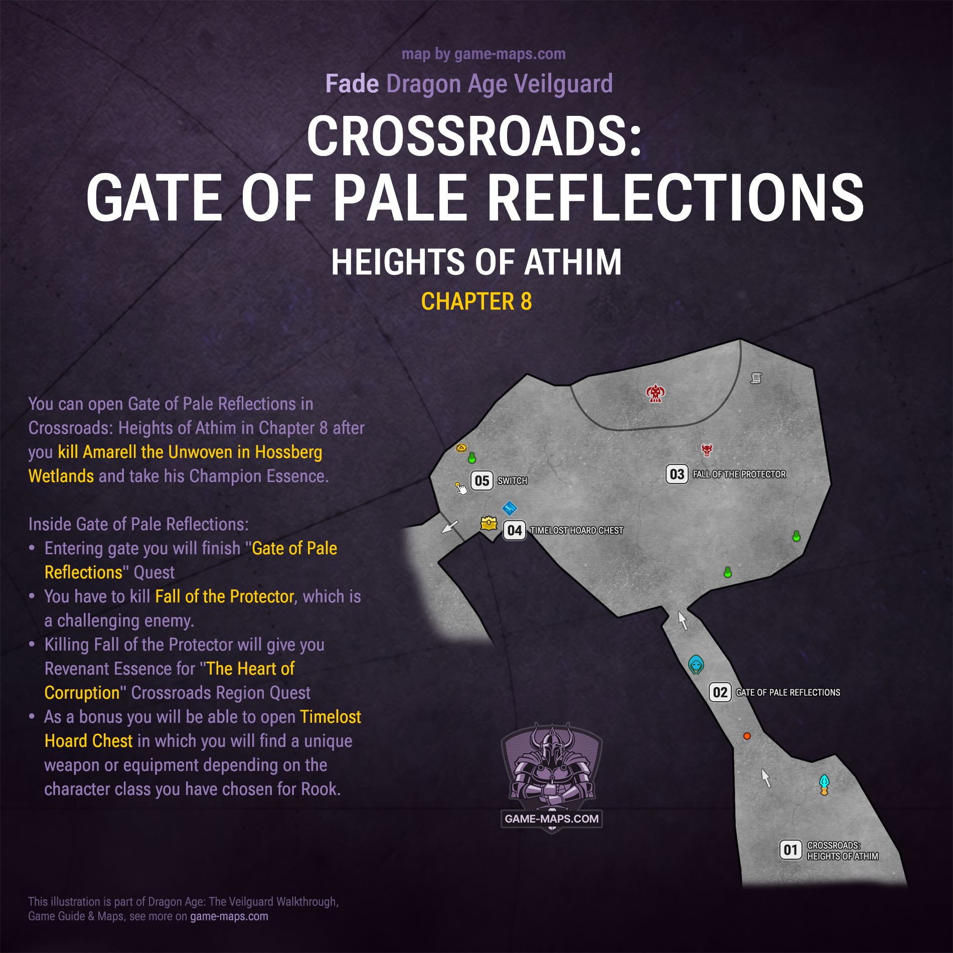 Crossroads: Gate of Pale Reflections Map - Heights of Athim - Dragon Age Veilguard