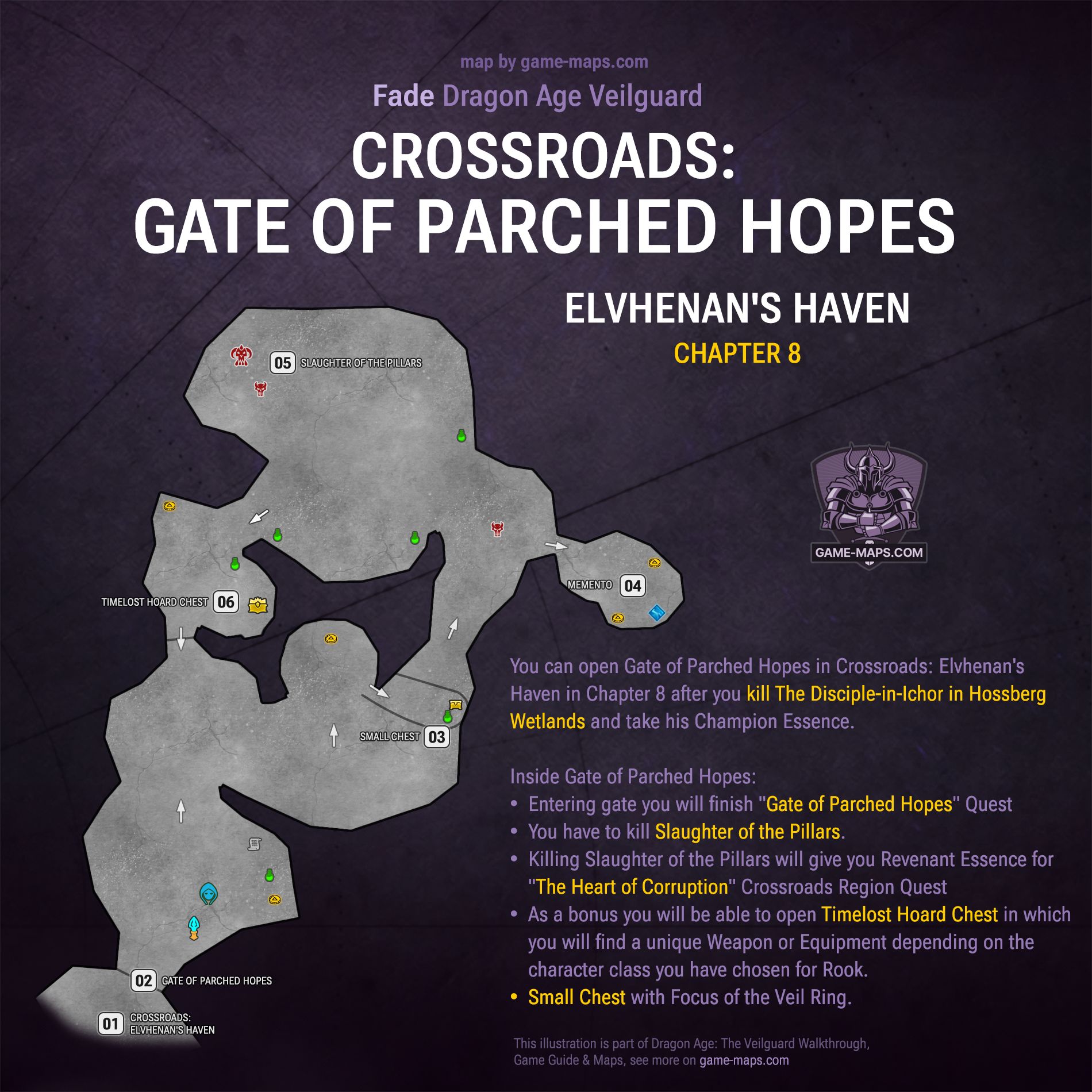 Crossroads: Gate of Parched Hopes Map - Elvhenan's Haven - Dragon Age Veilguard