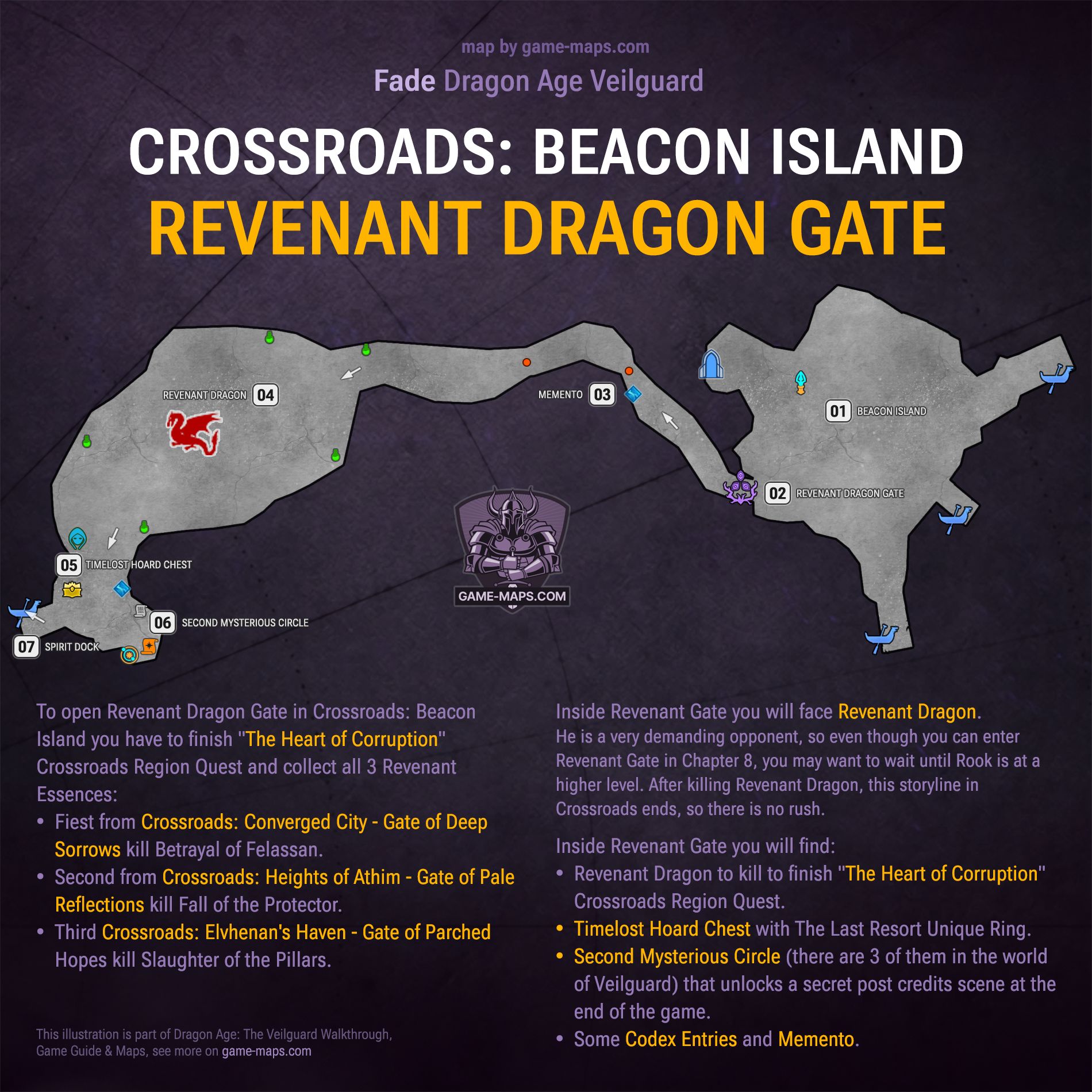 Crossroads: Revenant Dragon Gate Map - Beacon Island - Dragon Age Veilguard