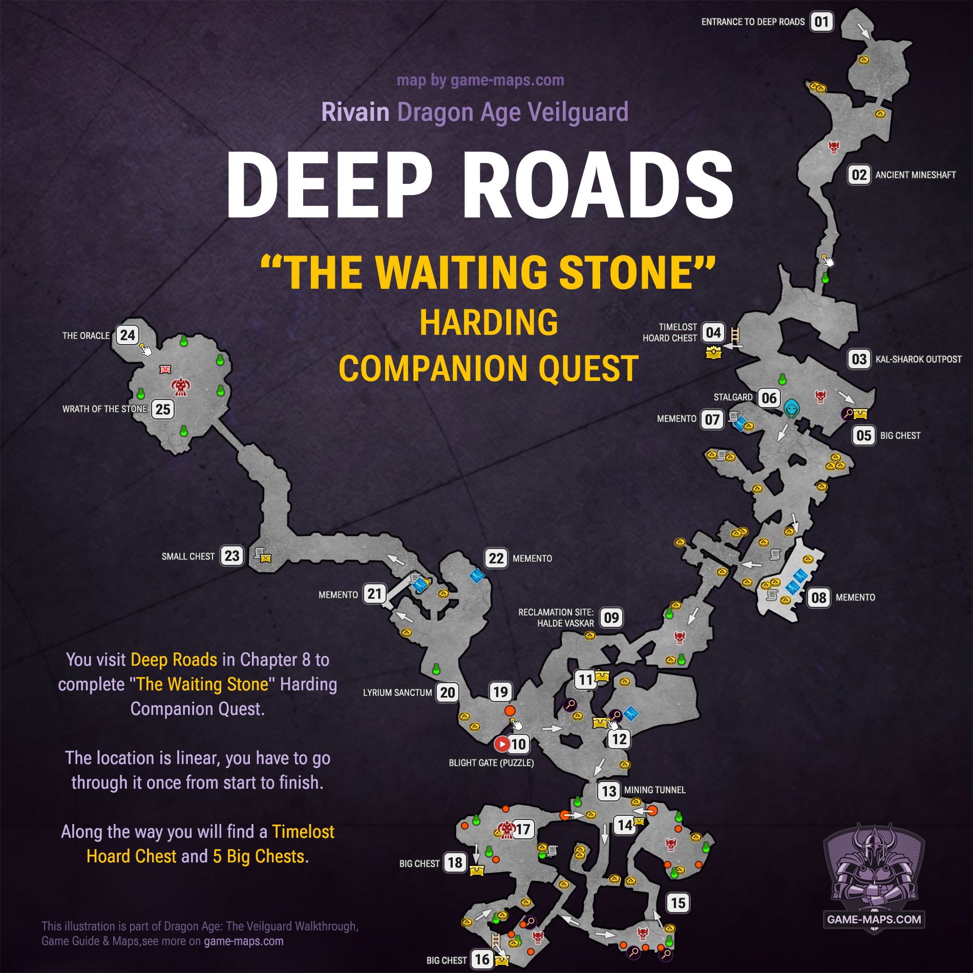 Deep Roads Map - The Waiting Stone - Dragon Age Veilguard