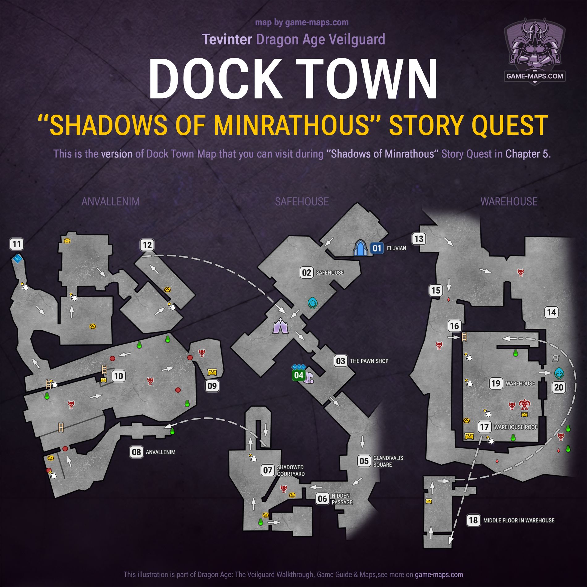 Dock Town 5 Dragon Age Veilguard Map - Shadows of Minrathous Quest - Chapter 5: Tevinter