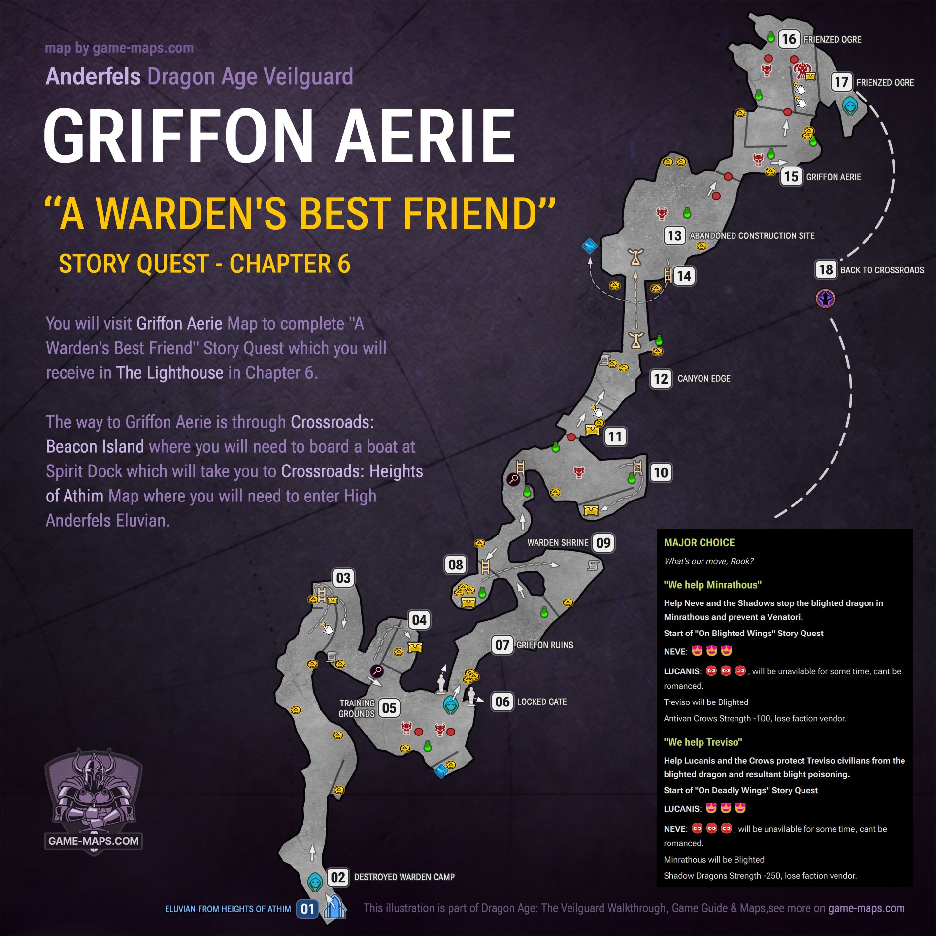 Griffon Aerie - Dragon Age Veilguard Map - A Warden's Best Friend Quest - Chapter 6: Fade