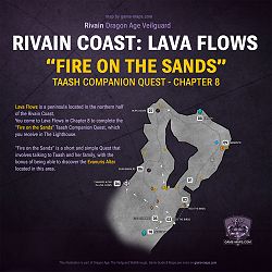 Small Rivain Coast: Lava Flows Map