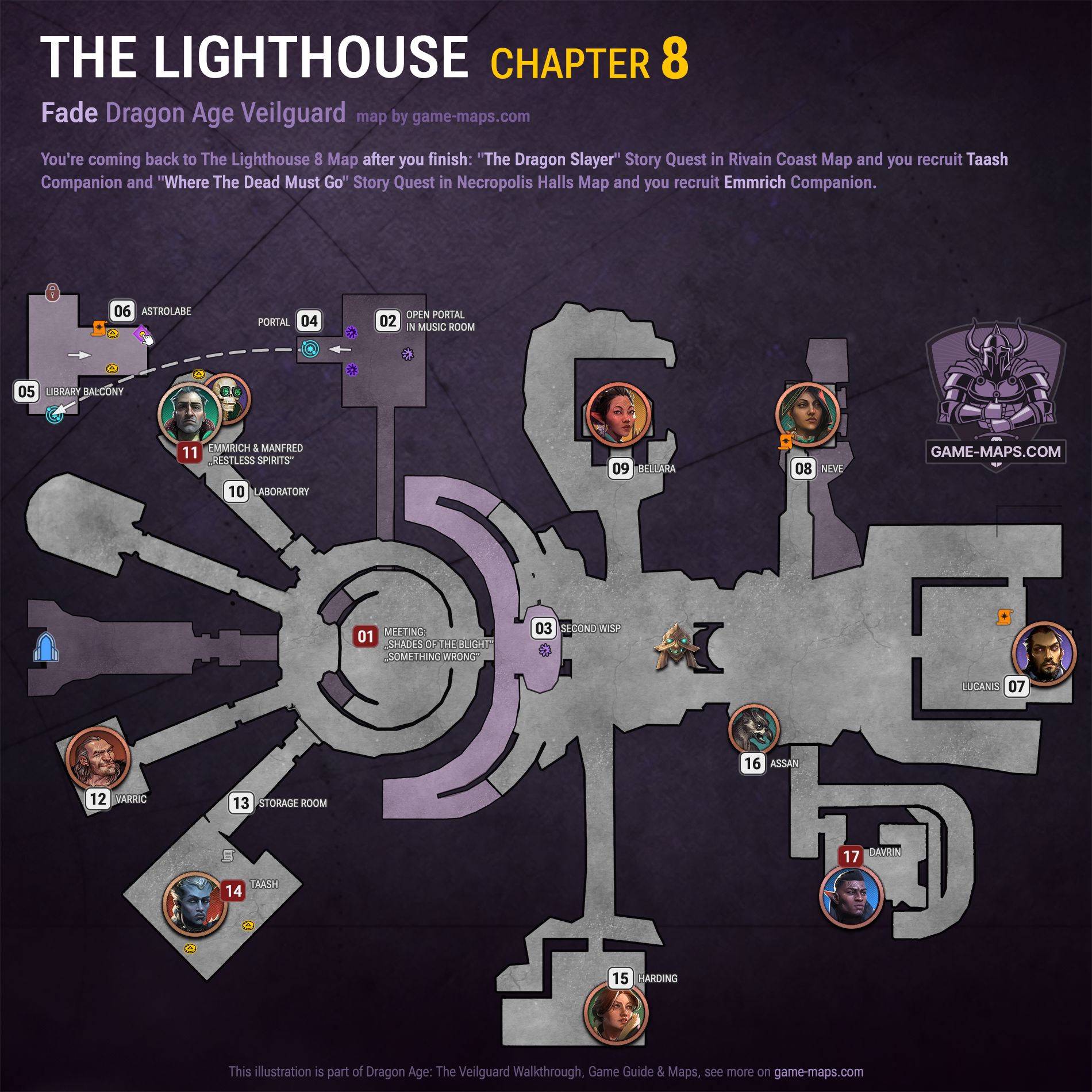 The Lighthouse 8 Dragon Age Veilguard Map - Chapter 8: Fade