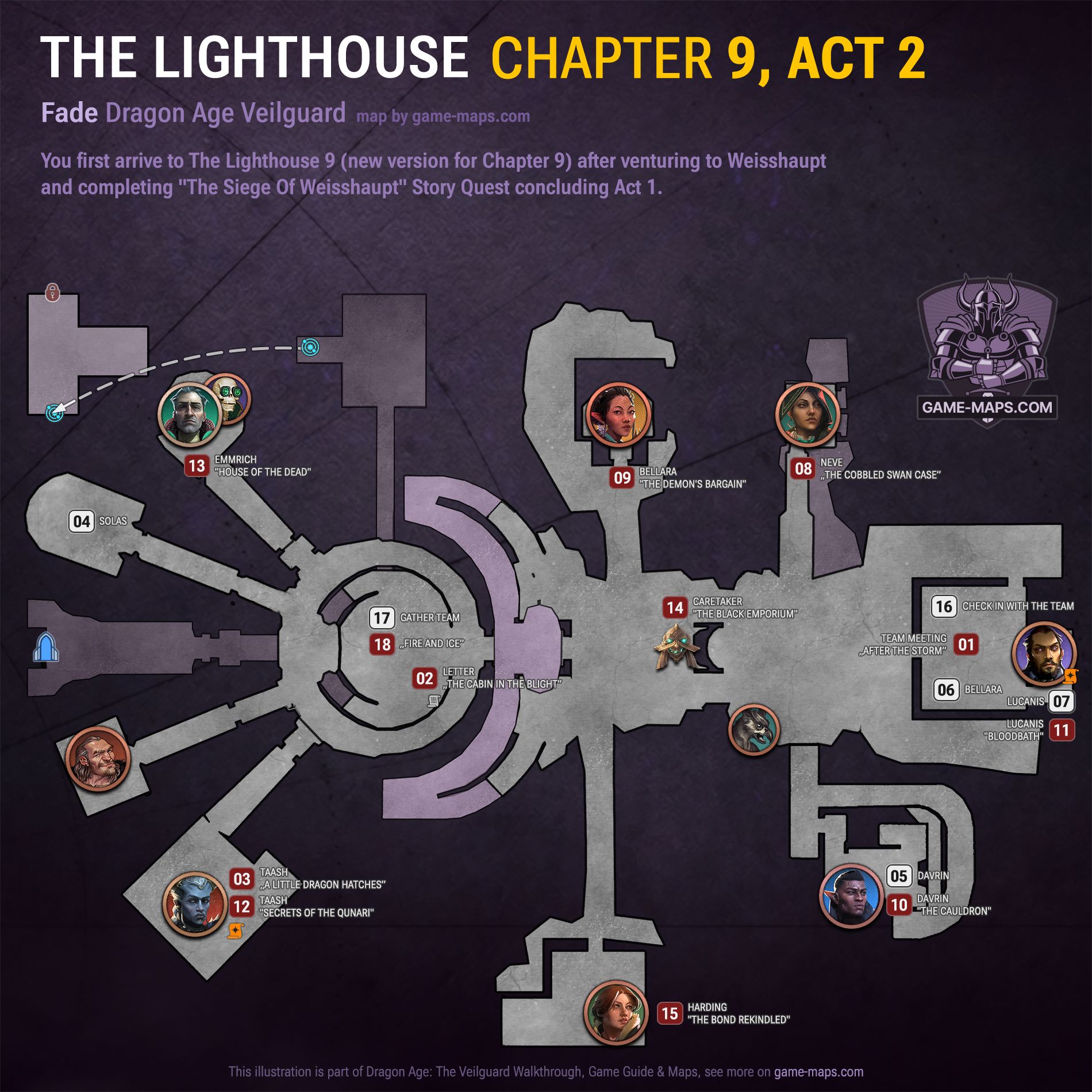 The Lighthouse 8 Dragon Age Veilguard Map - Chapter 9: Fade