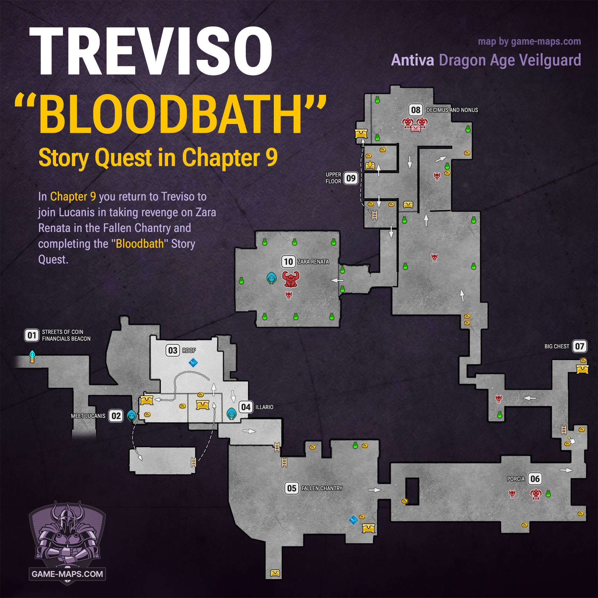 Treviso Map: Bloodbath - Dragon Age: The Veilguard