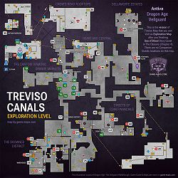 Small Treviso Canals Map