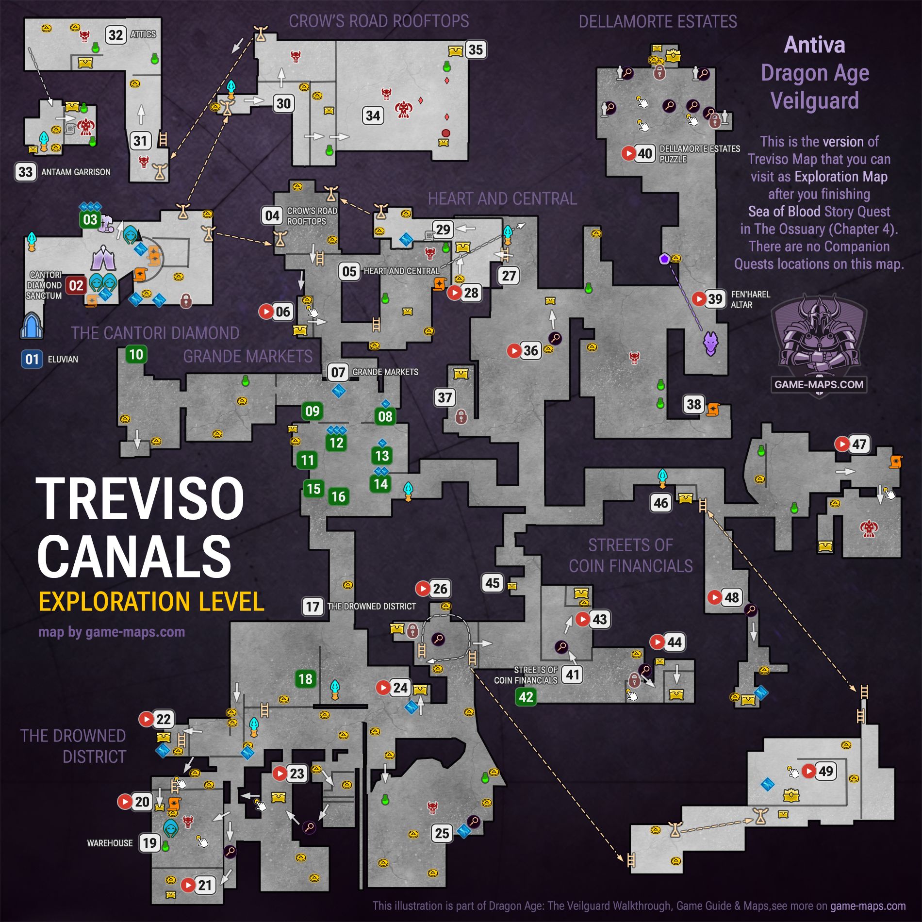 Treviso Canals Dragon Age Veilguard Map - A Slow Poison Quest - Exploration Level