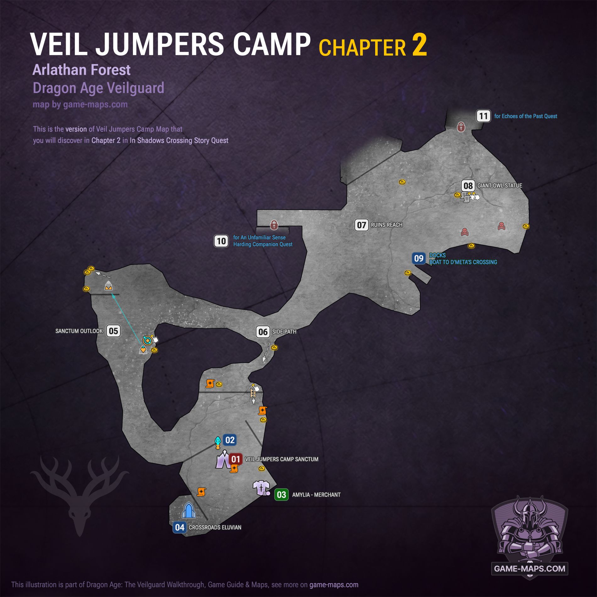 Veil Jumpers Camp Map | Dragon Age: The Veilguard Maps Veil Jumpers Camp Map | Dragon Age: The Veilguard Maps