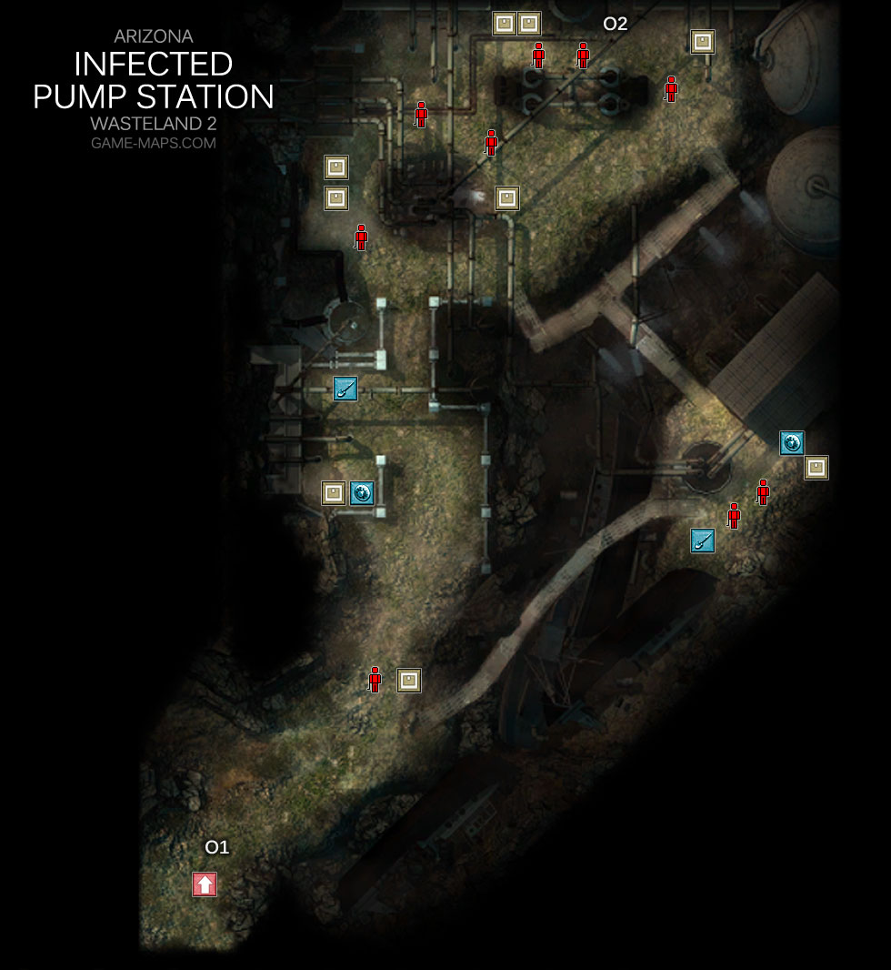 Infected Pump Station Map - Arizona - Wasteland 2