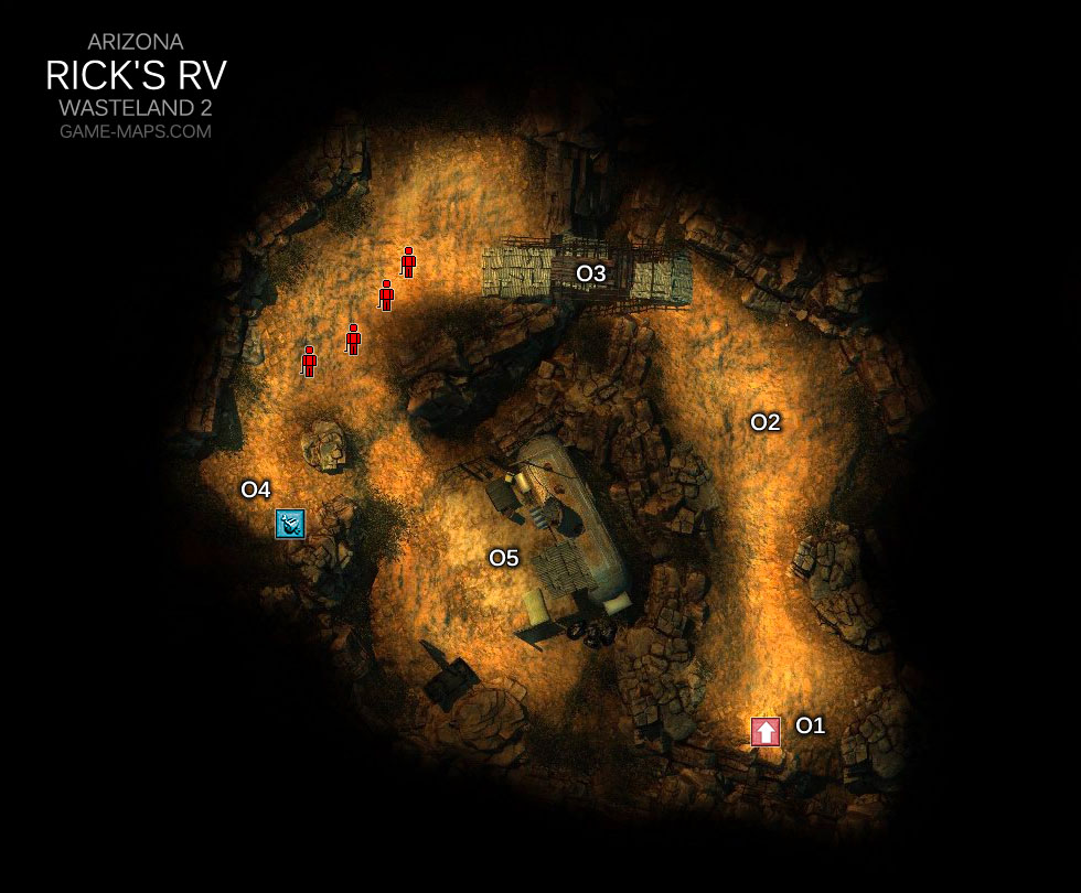 Rick's RV Map - Arizona - Wasteland 2