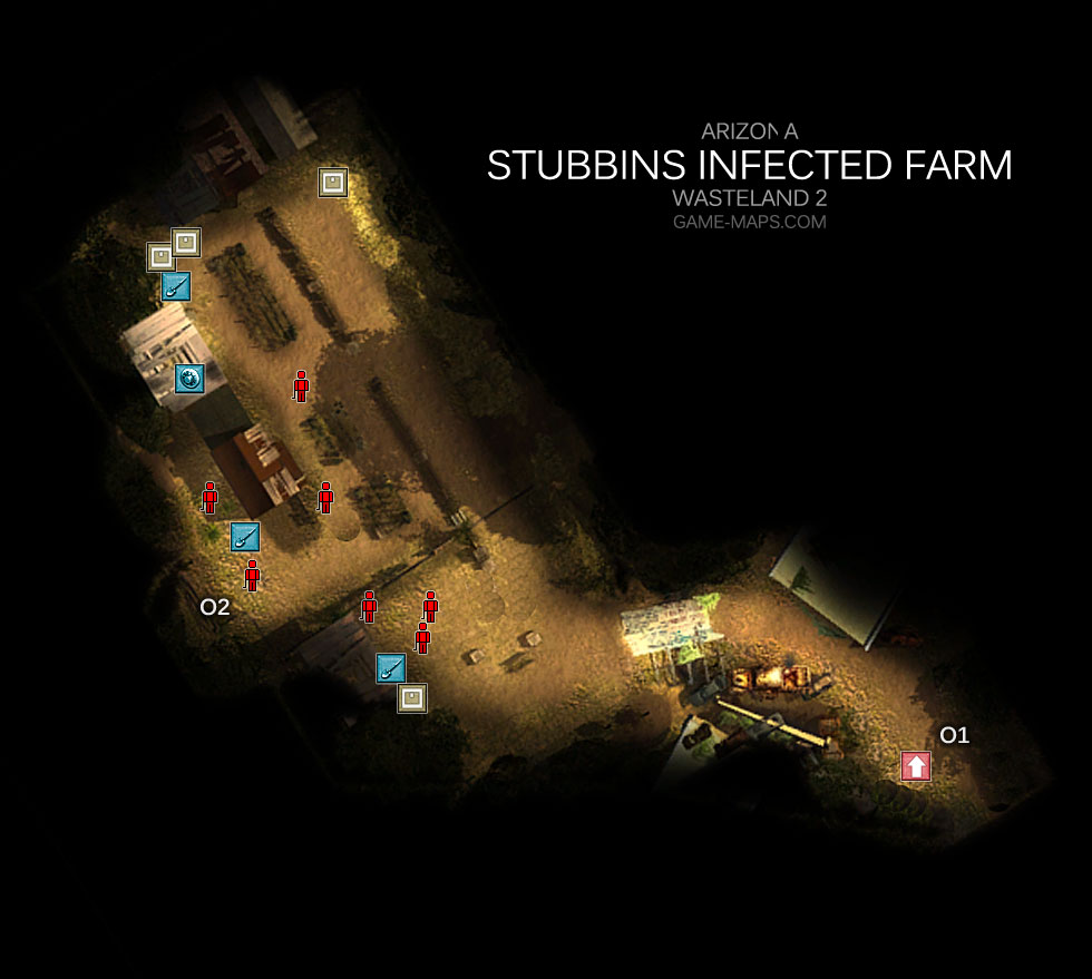 Stubbins Infected Farm Map - Arizona - Wasteland 2