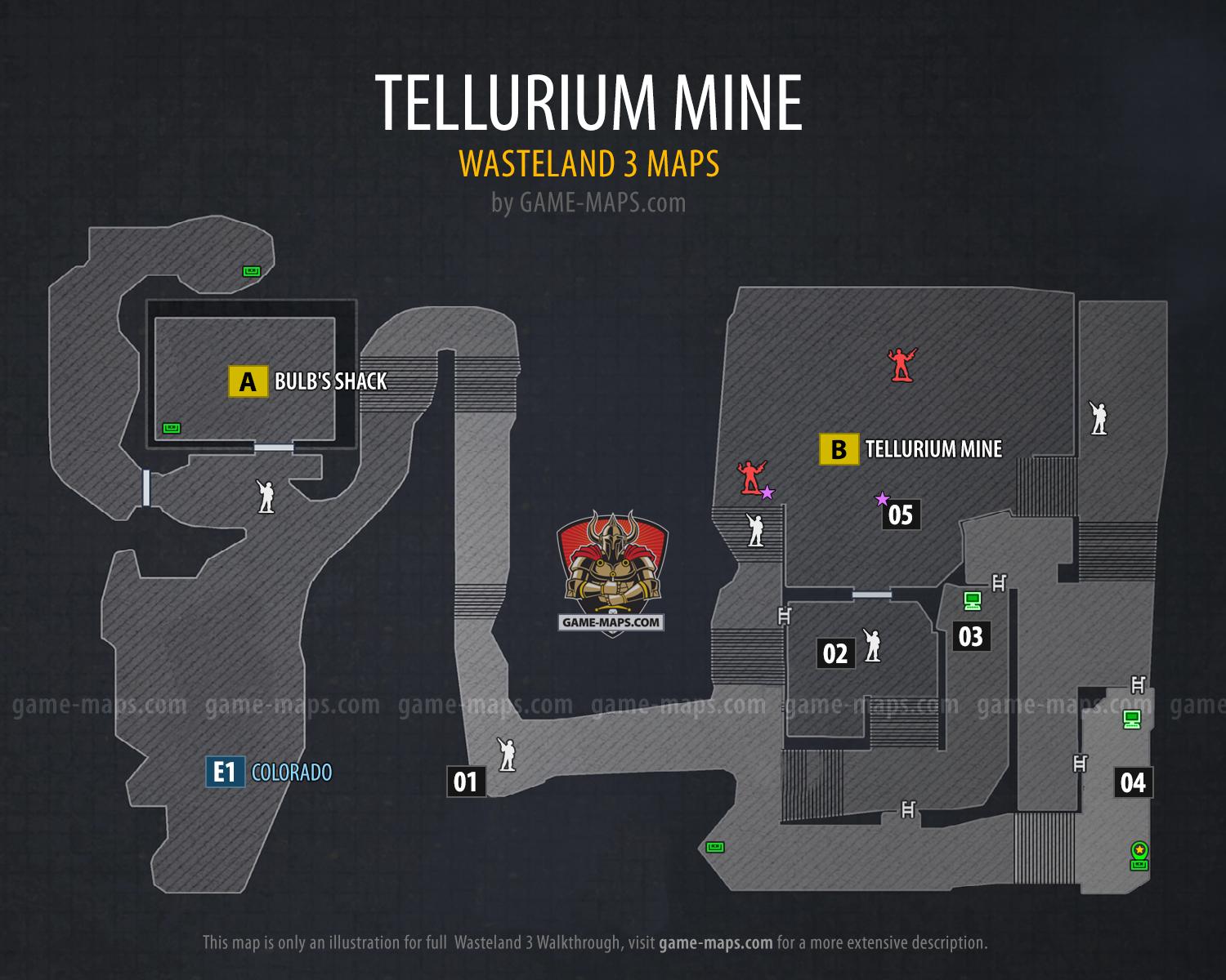 Tellurium Mine Map - Wasteland 3