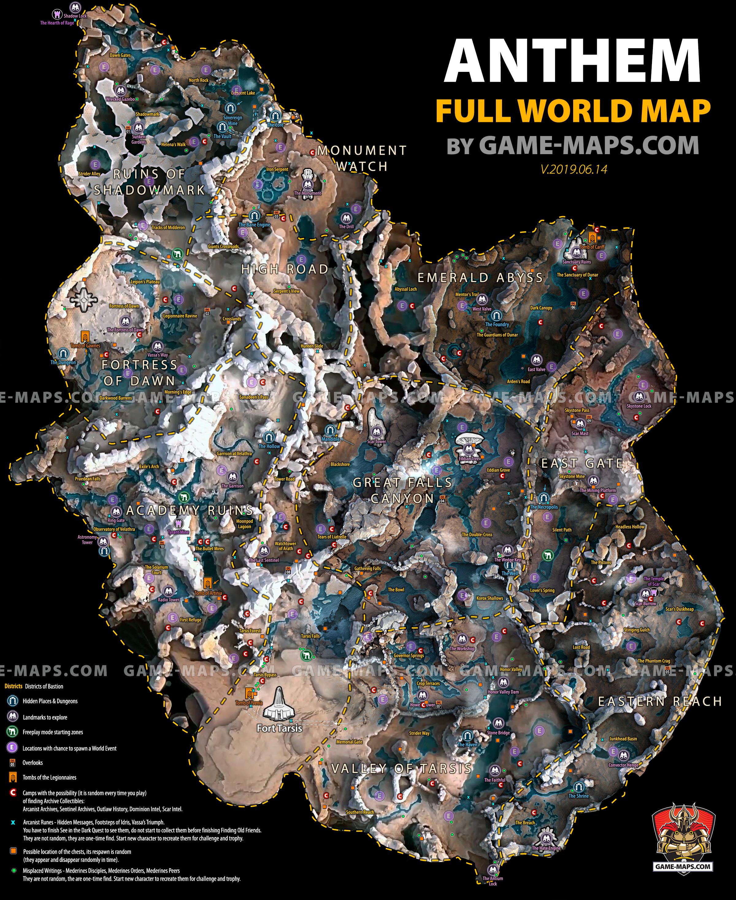 Anthem Map Full Game World Map