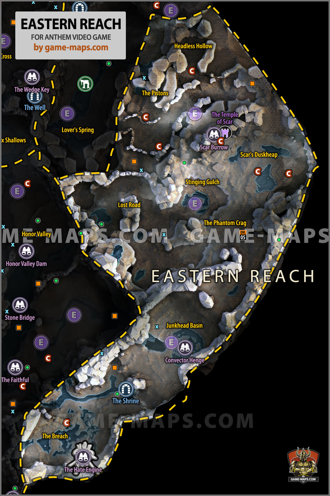 Eastern Reach Map - Anthem