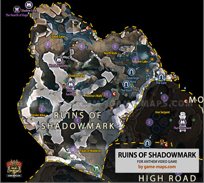 Ruins of Shadowmark Map