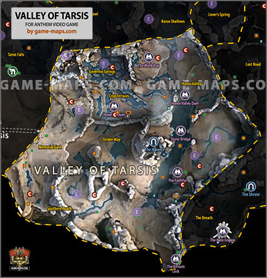 Valley of Tarsis Map